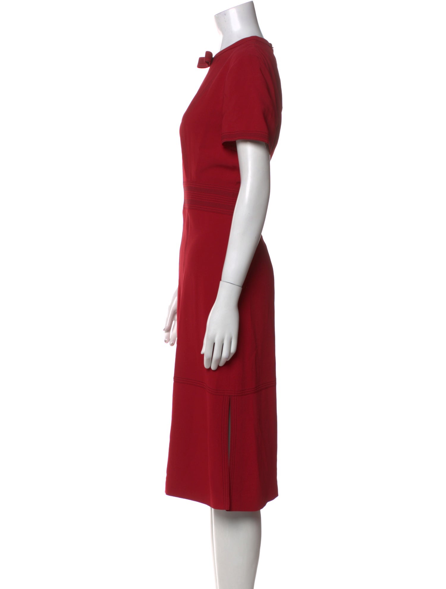 Burberry Crew Neck Midi Length Dress w/ Tags