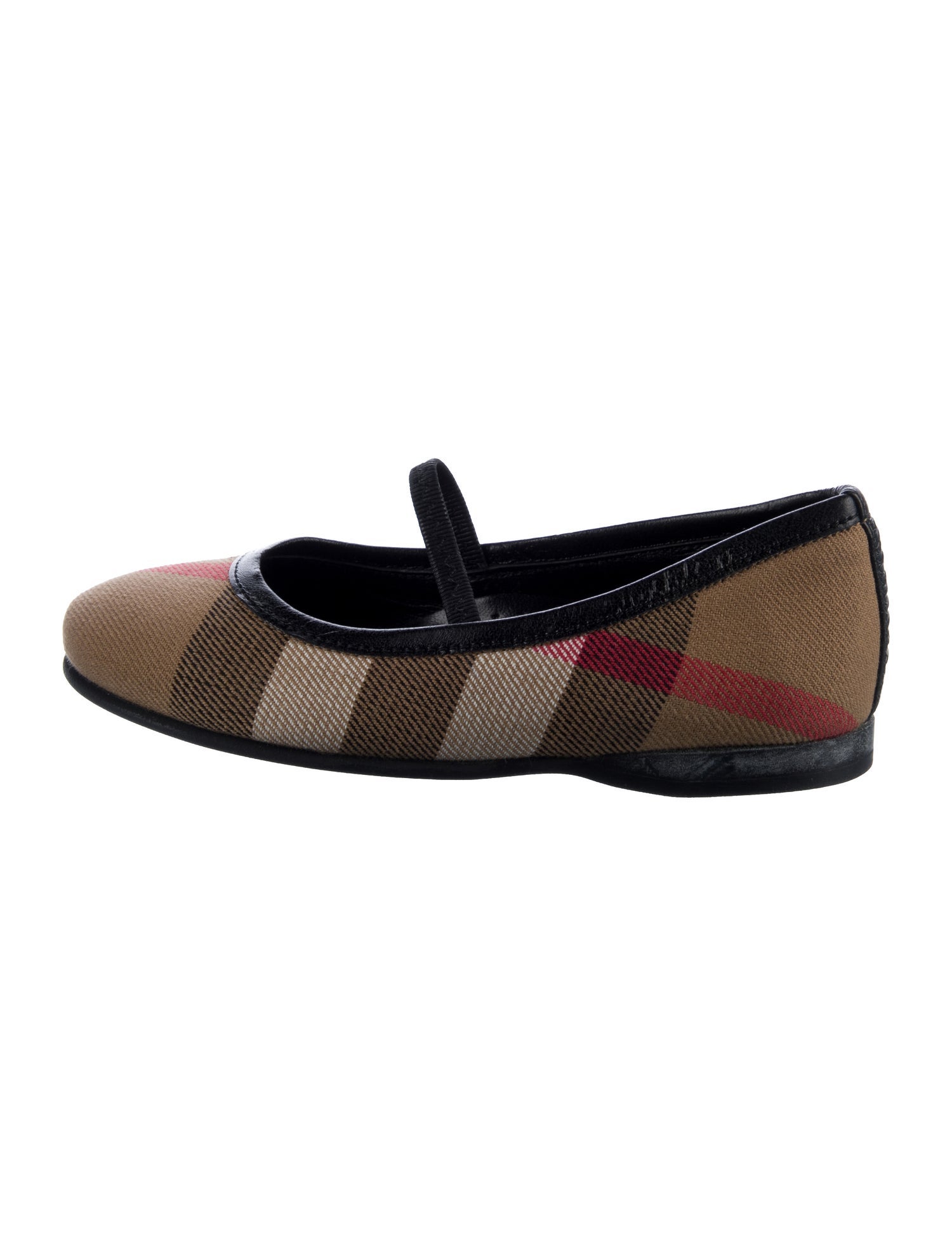 Burberry Girls' Check Pattern Flats