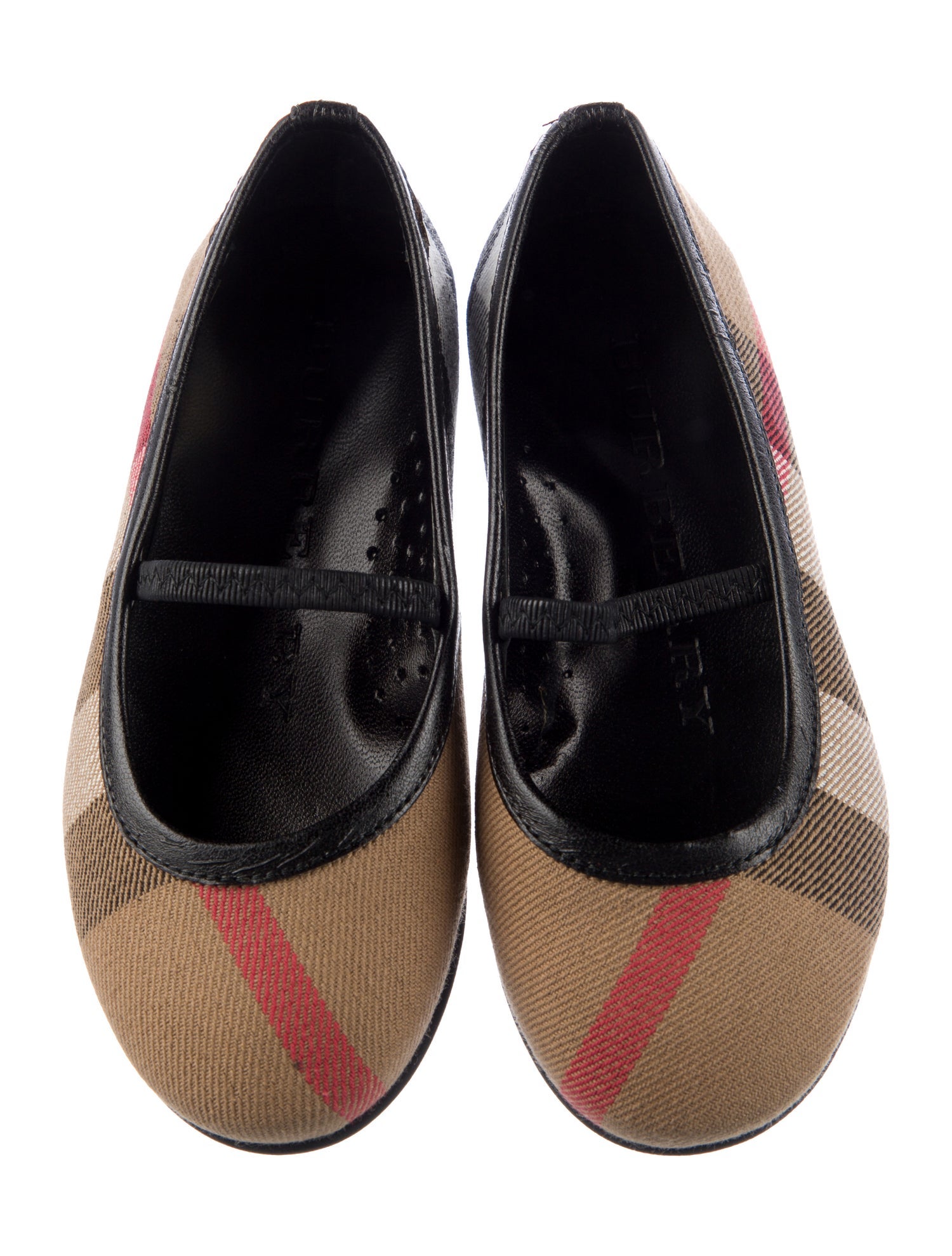 Burberry Girls' Check Pattern Flats
