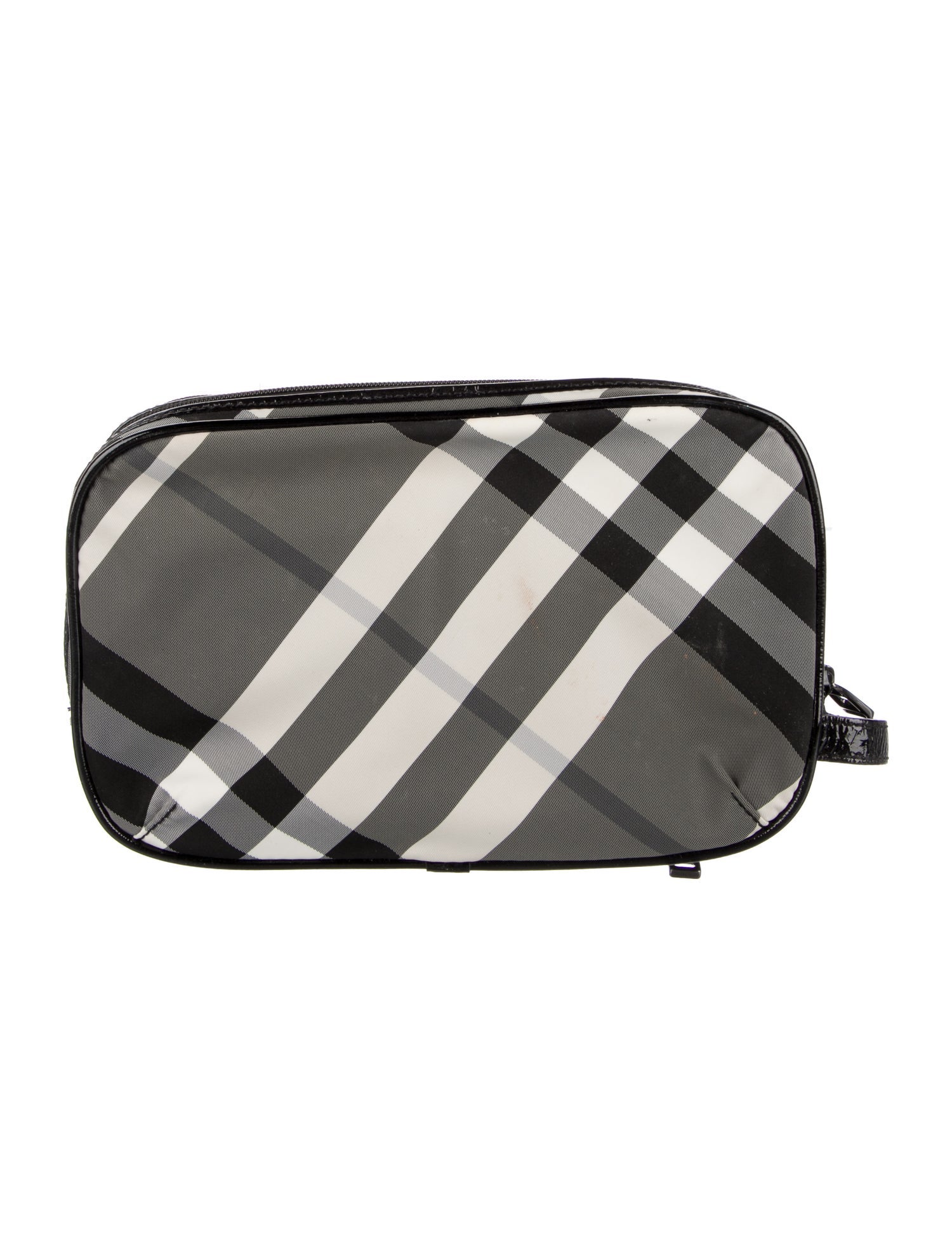 Burberry Check Pattern Cosmetic Bag