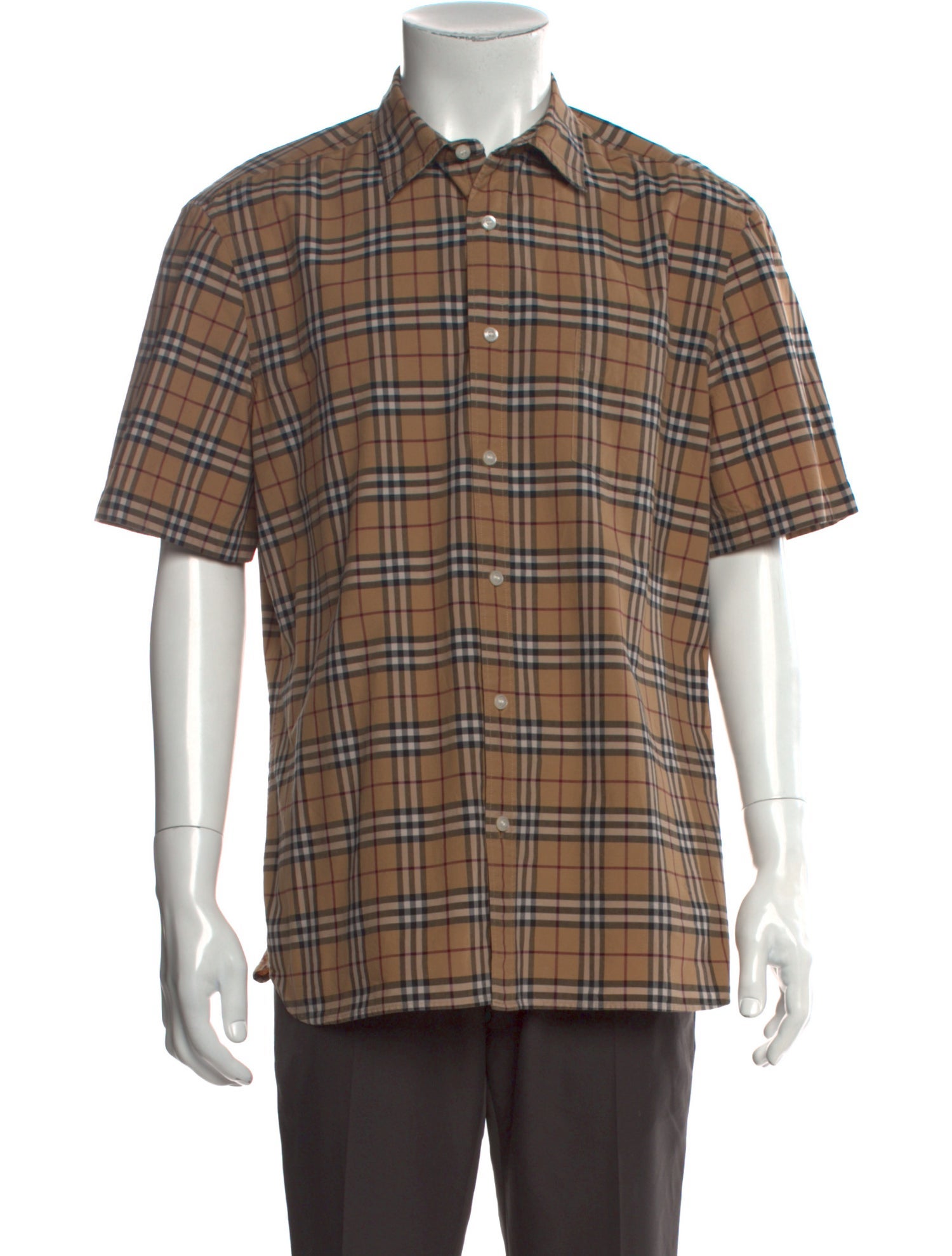 Burberry House Check Pattern Short Sleeve Shirt