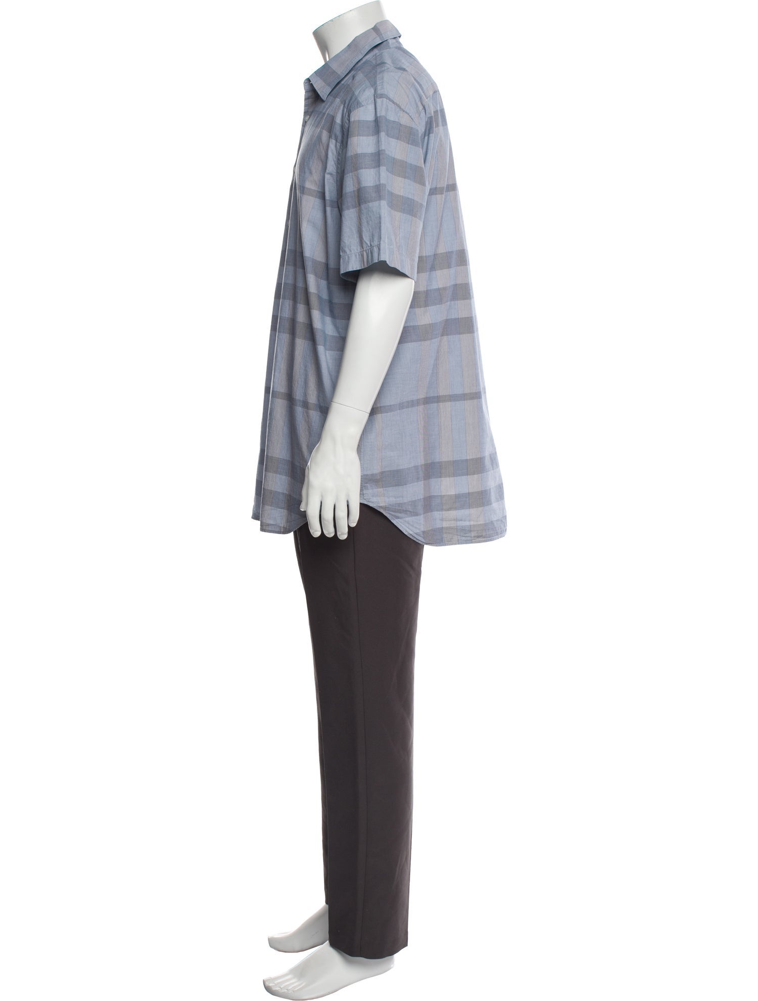 Burberry Exploded Check Pattern Short Sleeve Shirt