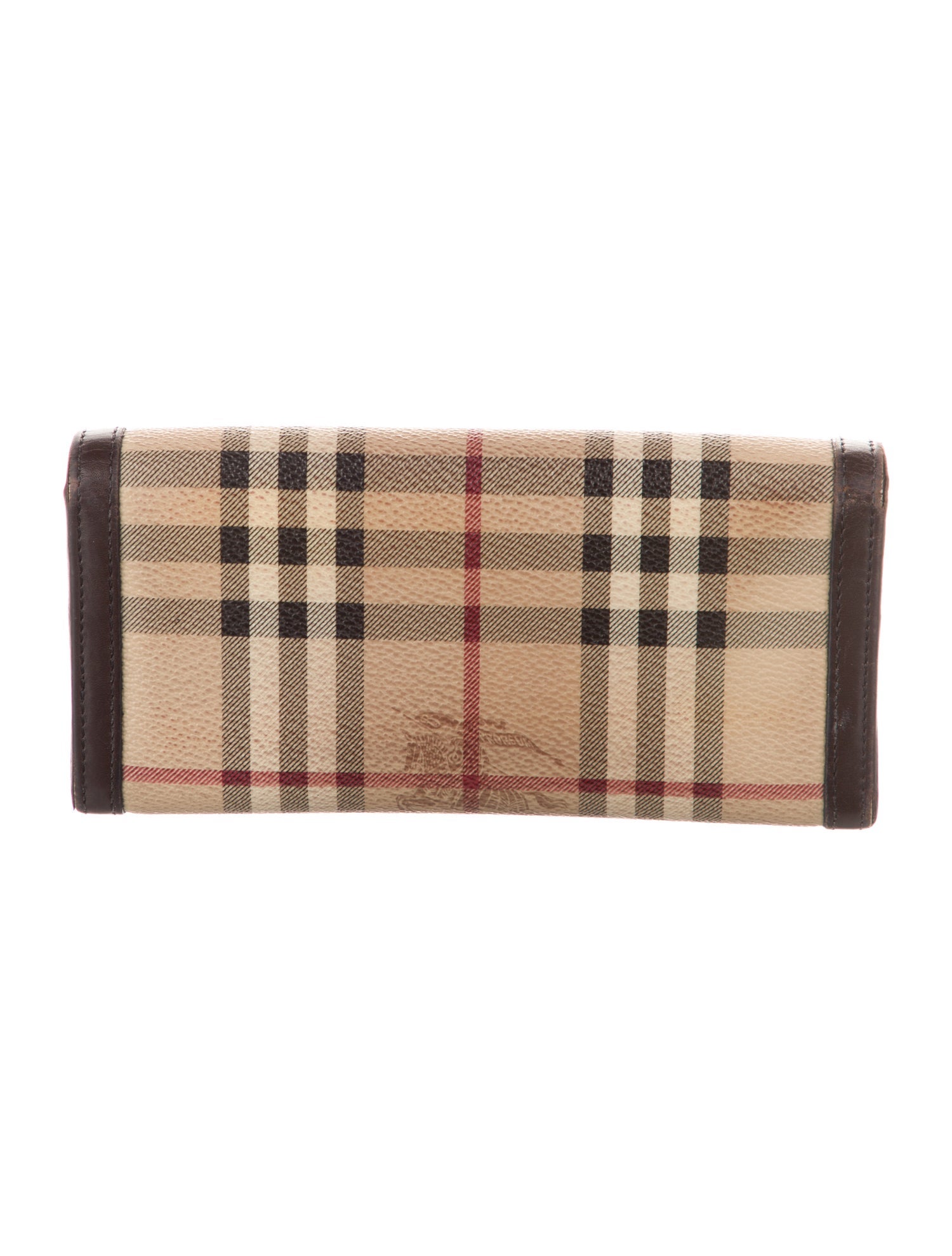 Burberry Haymarket Check Pattern Printed Wallet