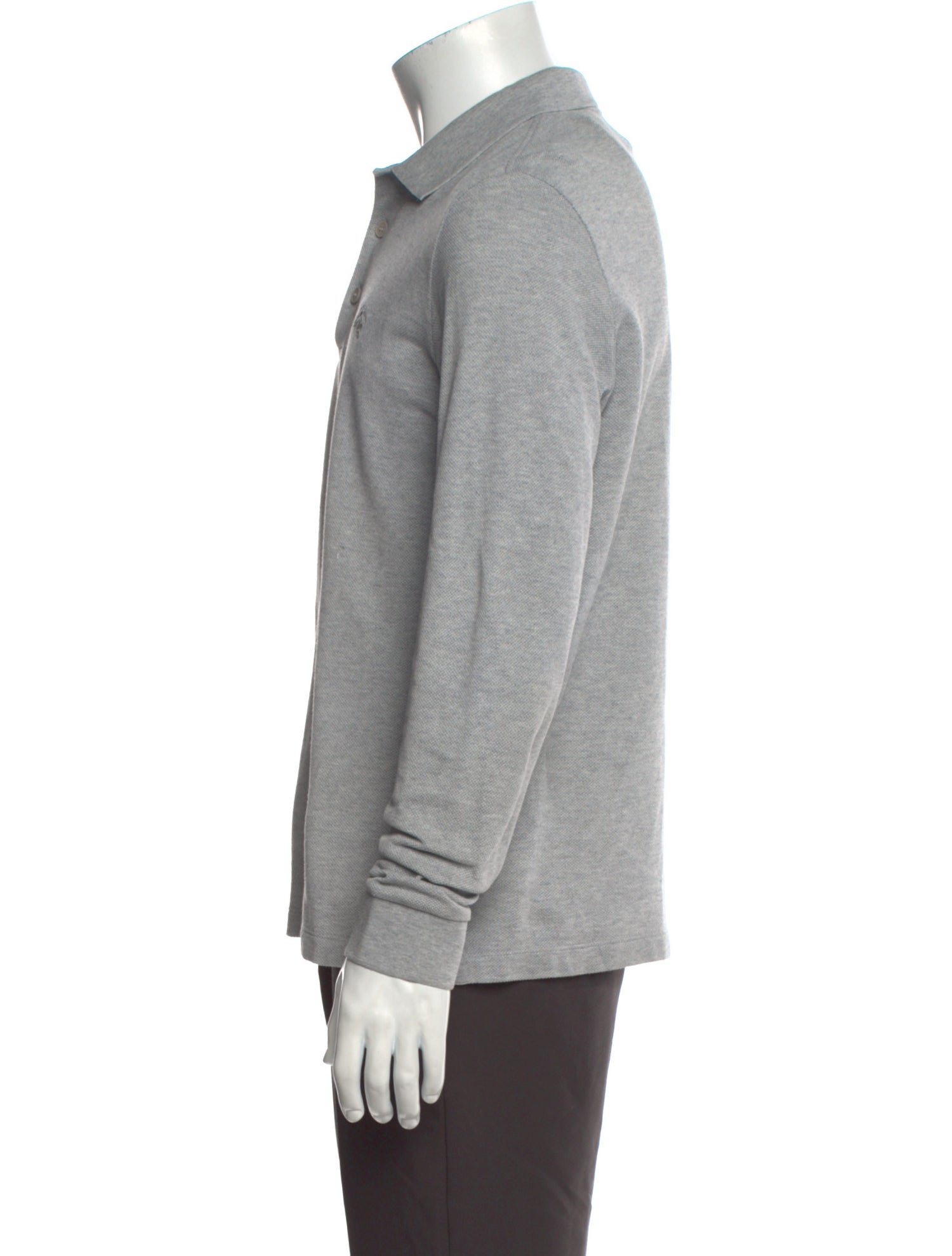 Burberry Crew Neck Long Sleeve Polo Shirt