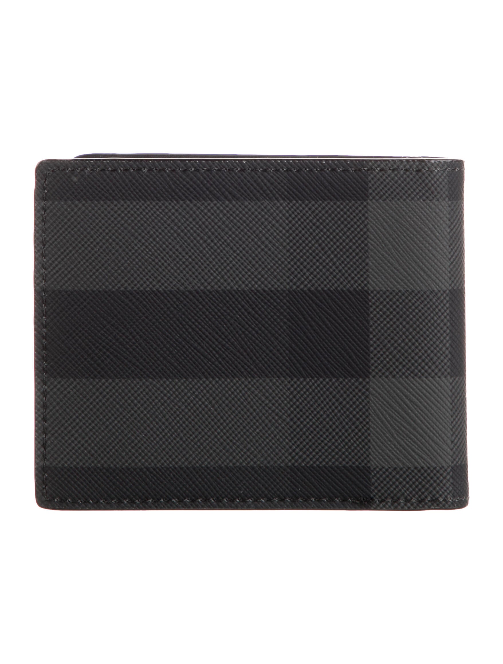 Burberry Smoked Check Pattern Bifold Wallet