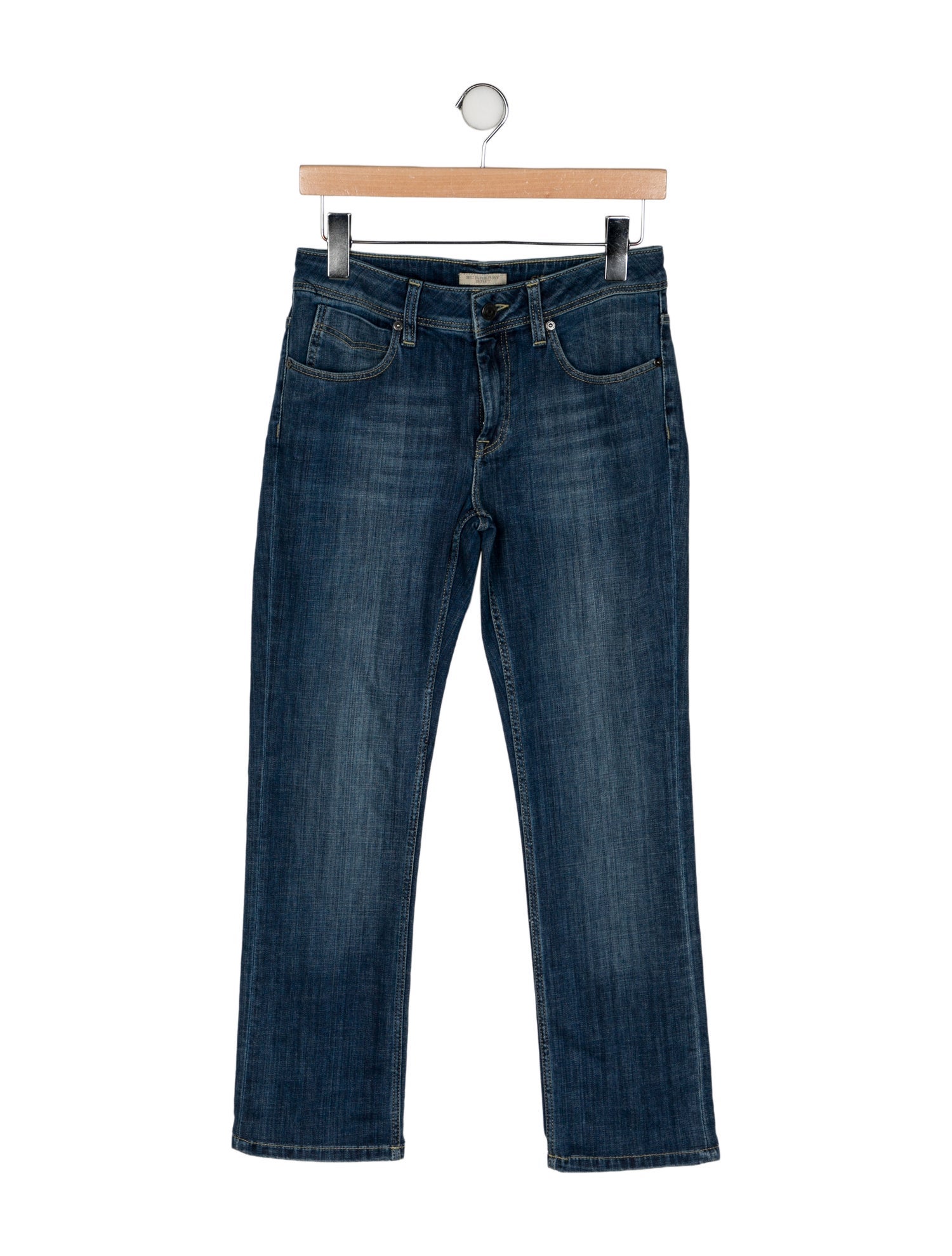 Burberry Brit Mid-Rise Straight Leg Jeans w/ Tags