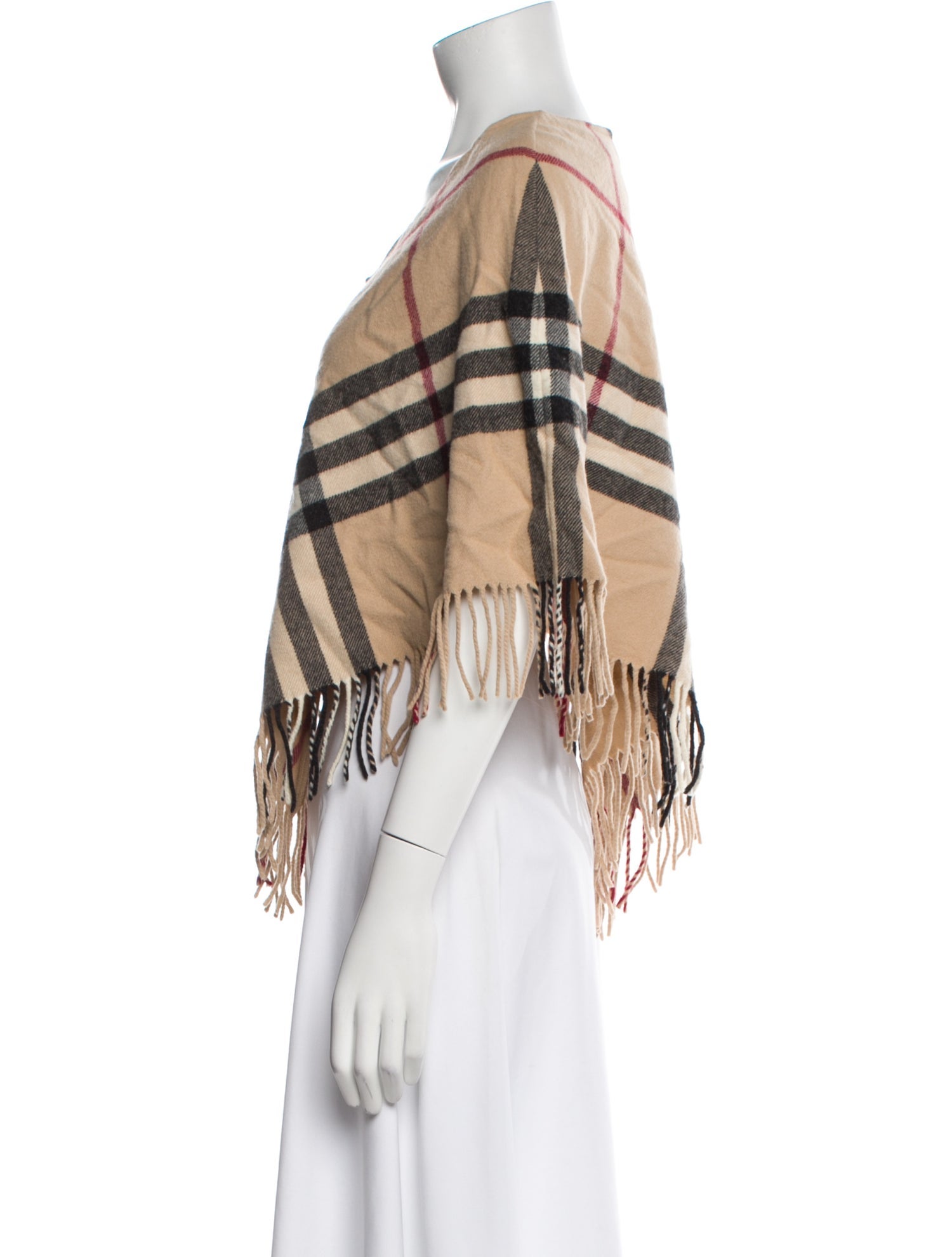 Burberry Merino Wool Plaid Print Sweater