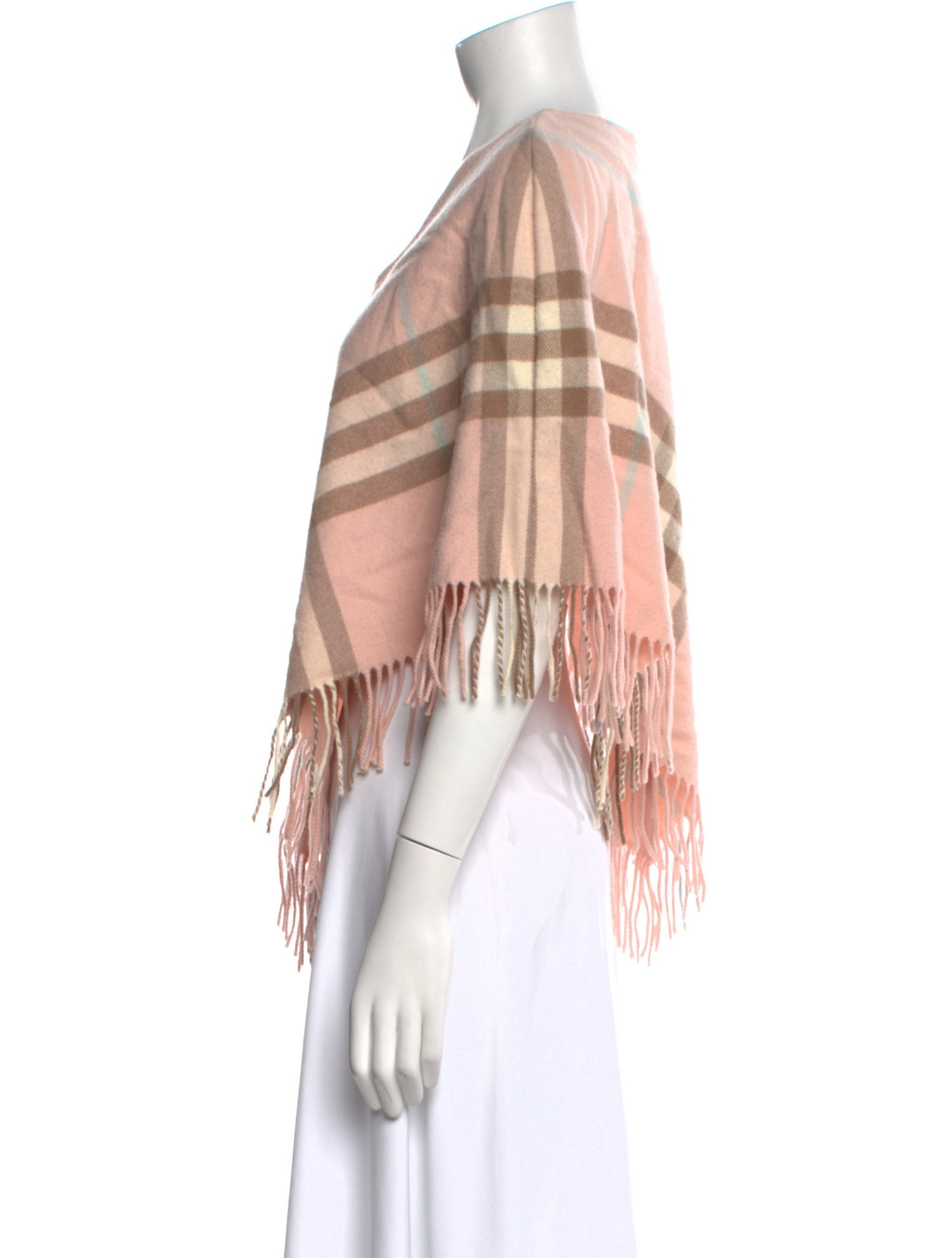 Burberry Merino Wool Plaid Print Sweater