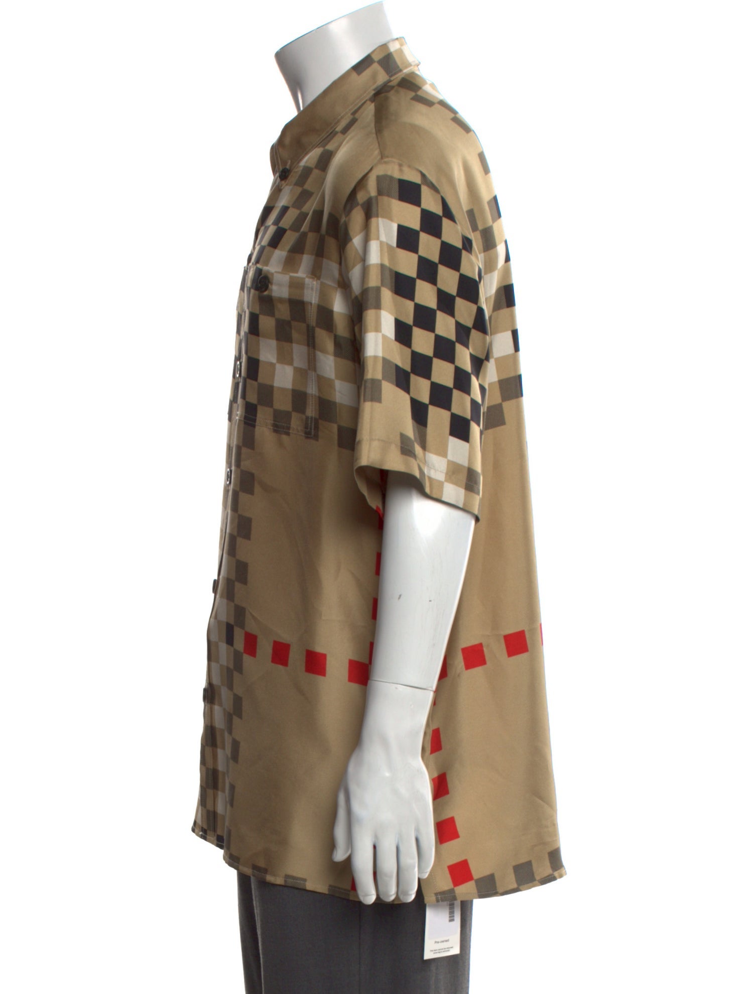 Burberry House Check Pattern Silk Shirt