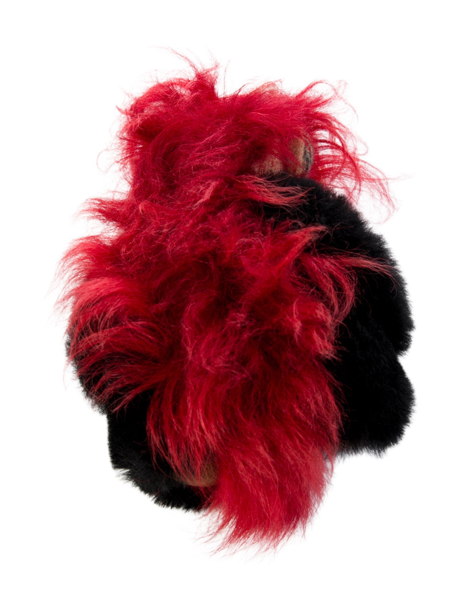 Burberry Pattern Print Fur Bear Keychain