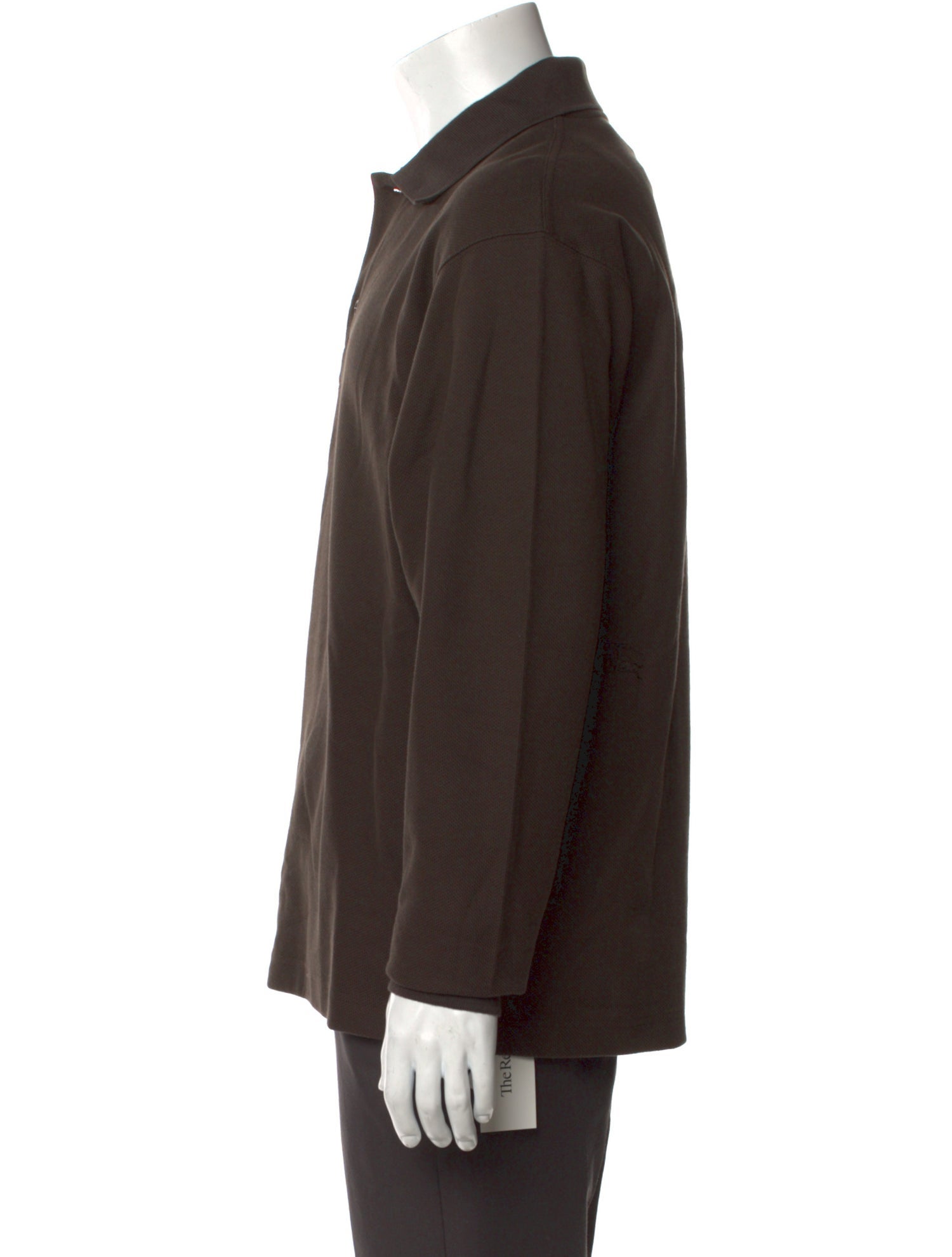 Burberry Collar Long Sleeve Polo Shirt