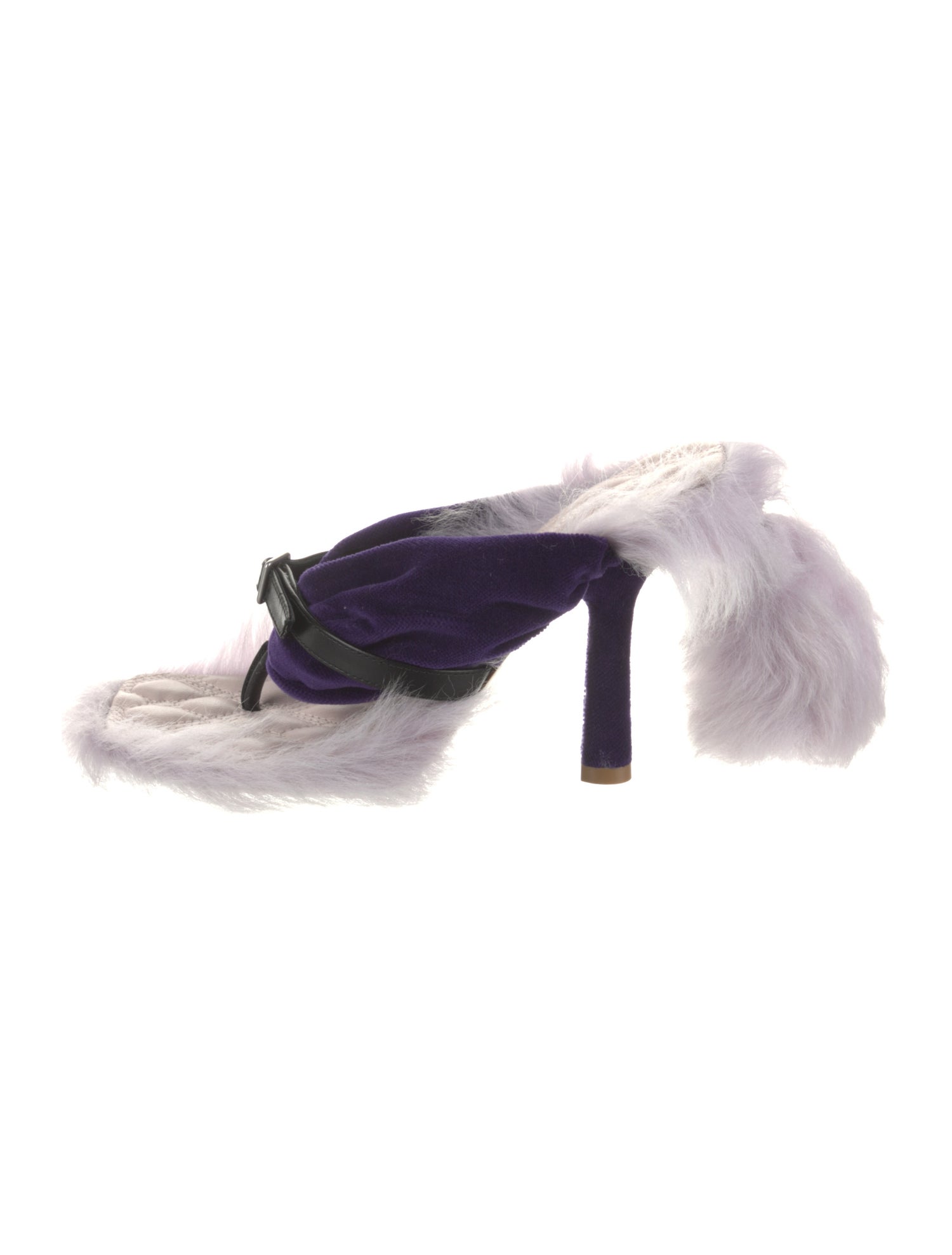 Burberry Velvet Colorblock Pattern Slides