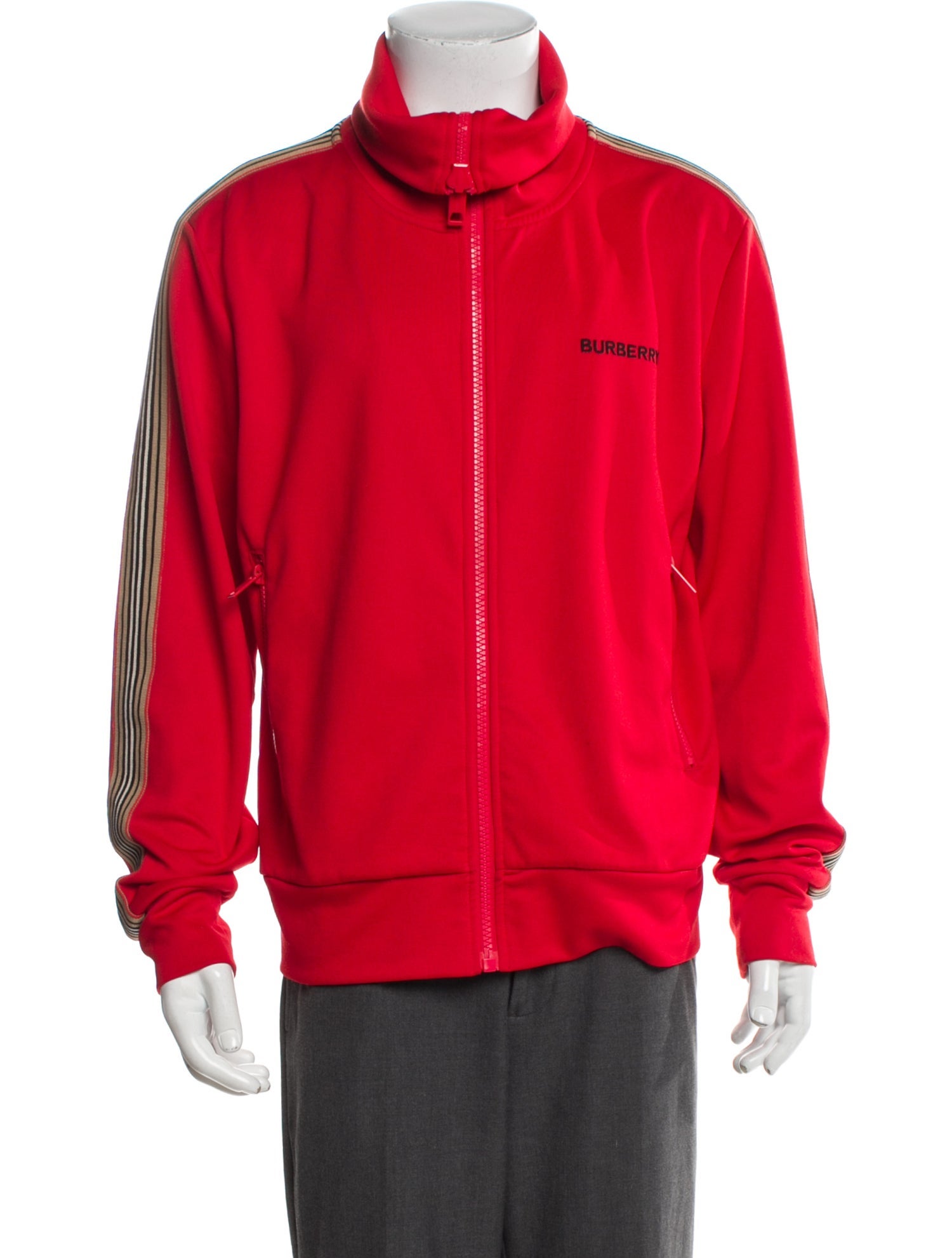 Burberry Striped Windbreaker