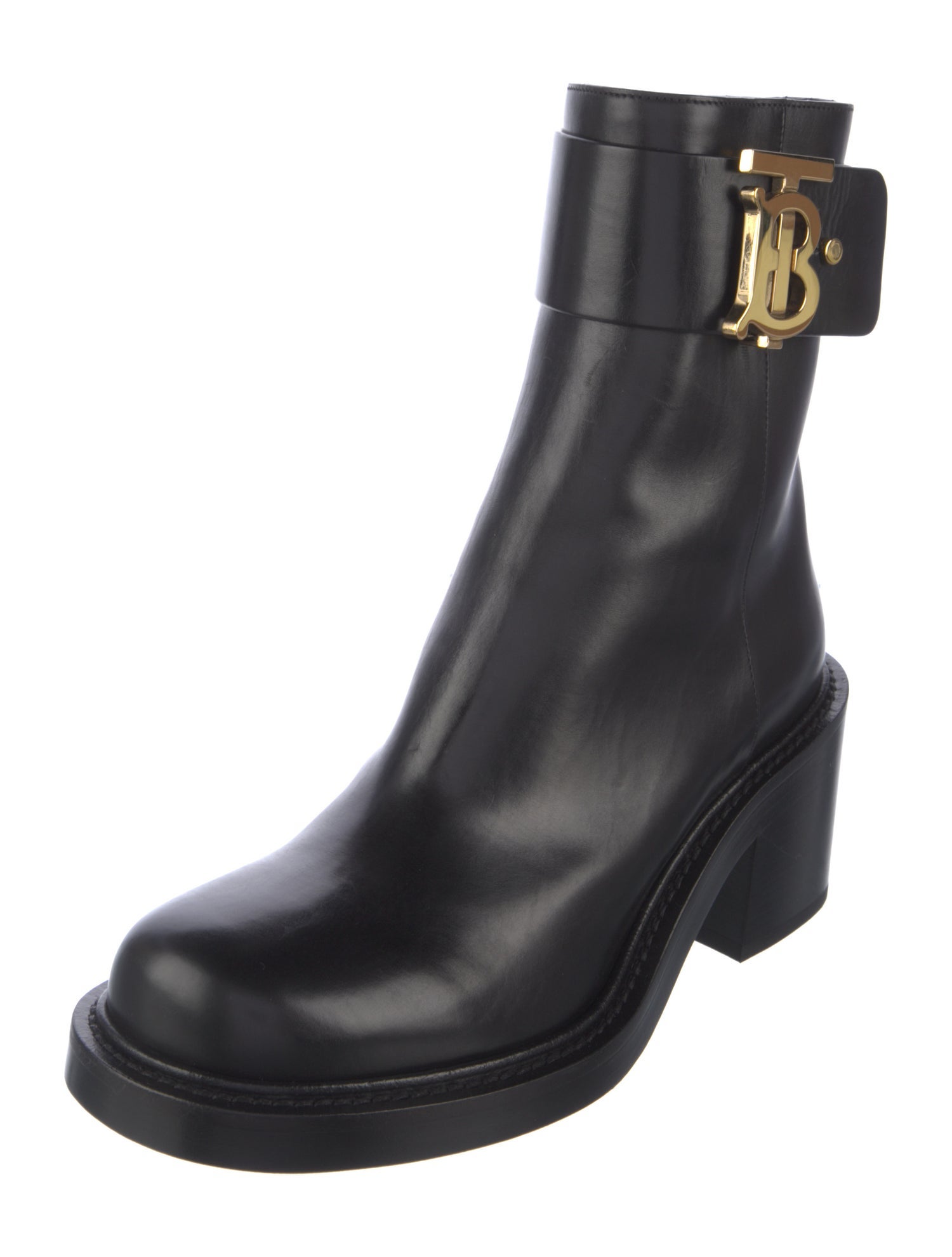 Burberry Leather Bow Accents Boots