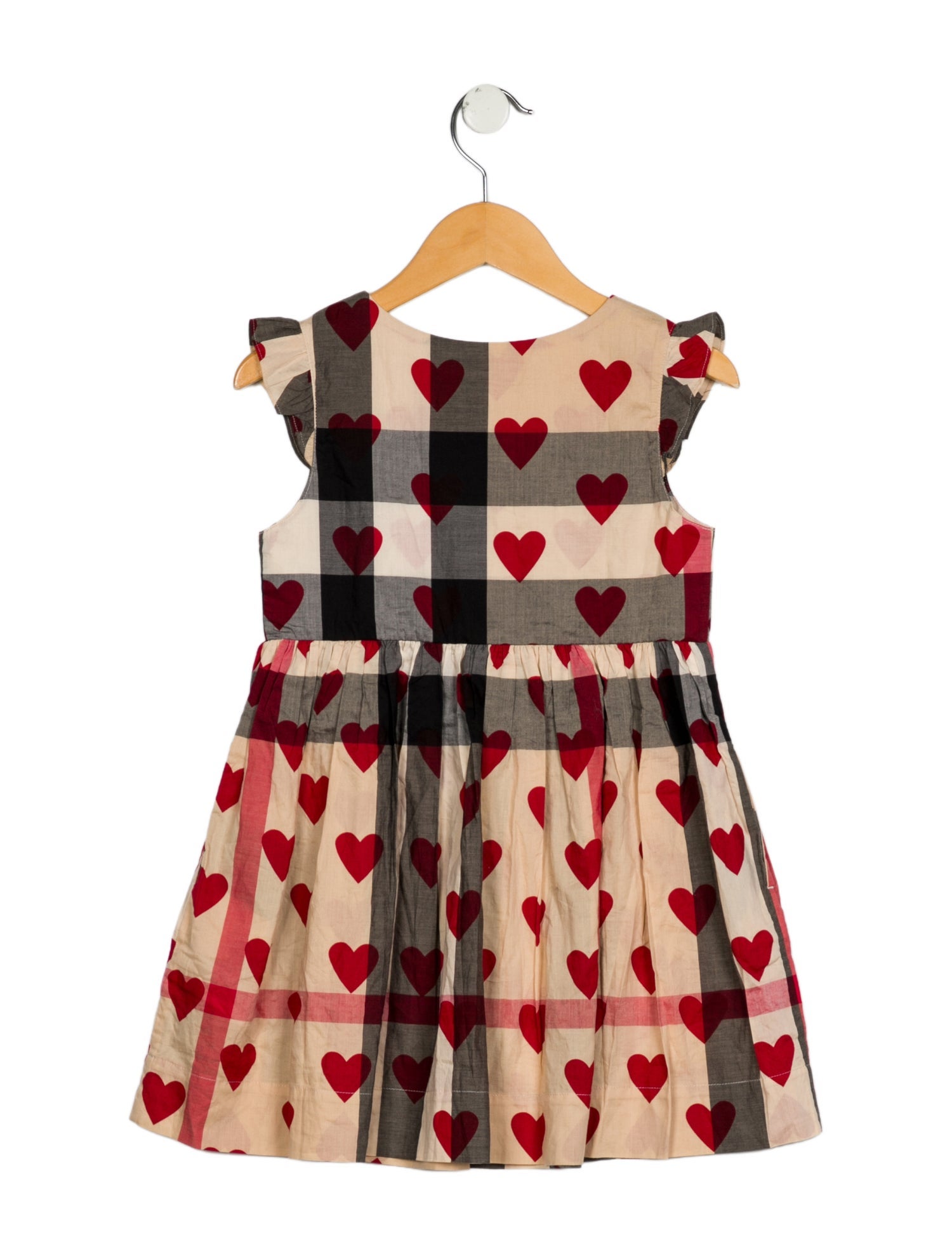 Burberry Girls' Heart Check Sleeveless Dress w/Tags