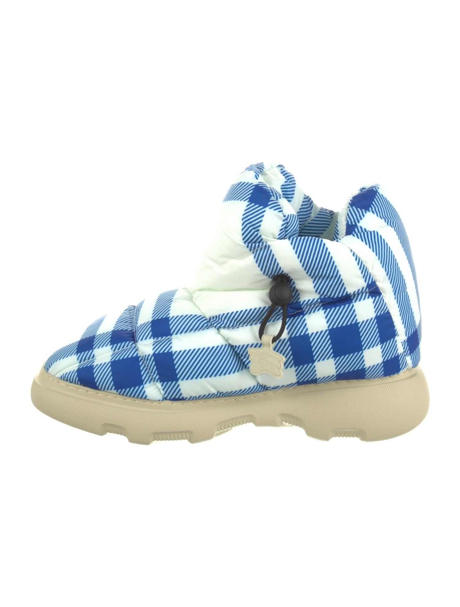 Burberry Nylon Striped Snow Boots