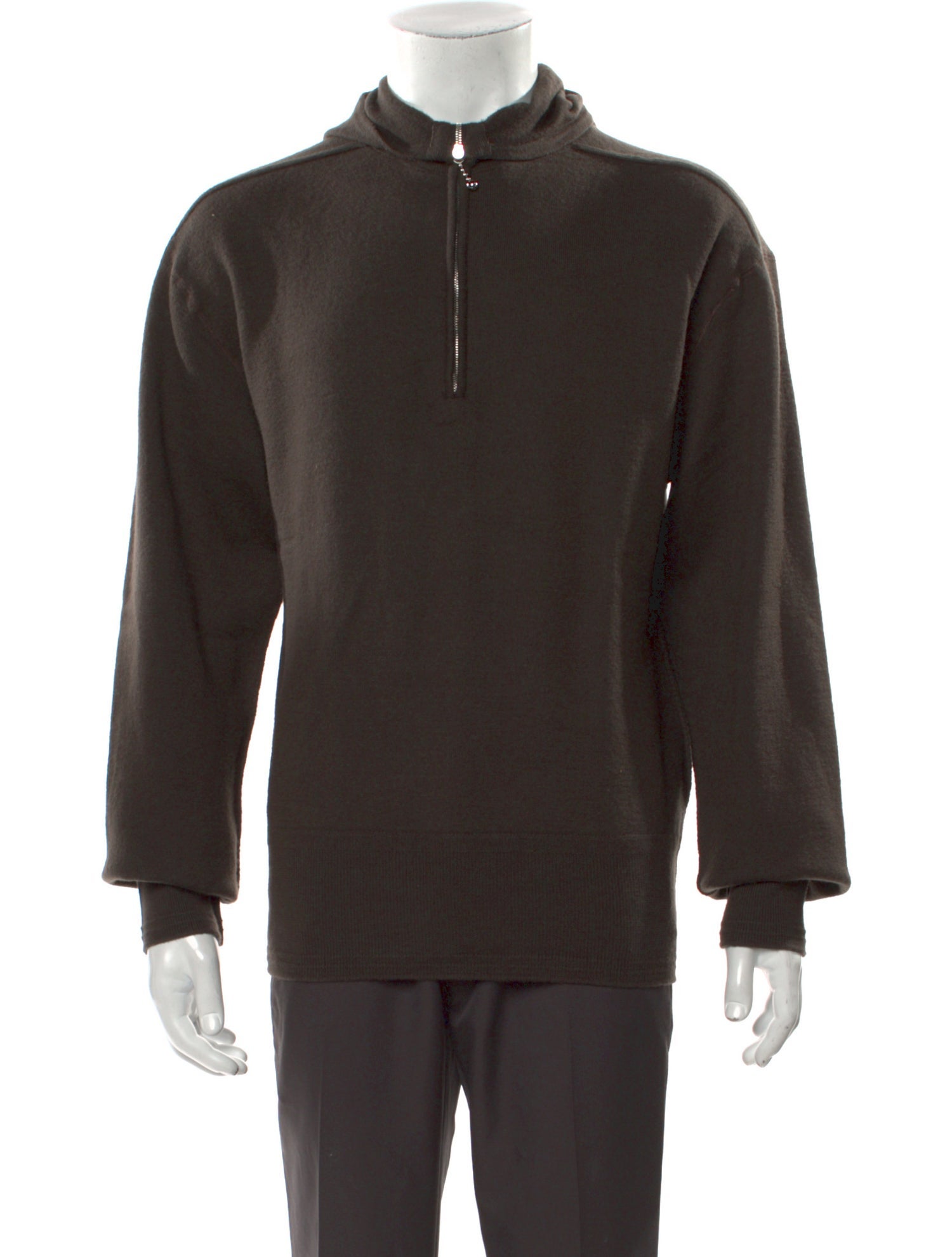 Burberry Wool Mock Neck Polo Sweater w/ Tags