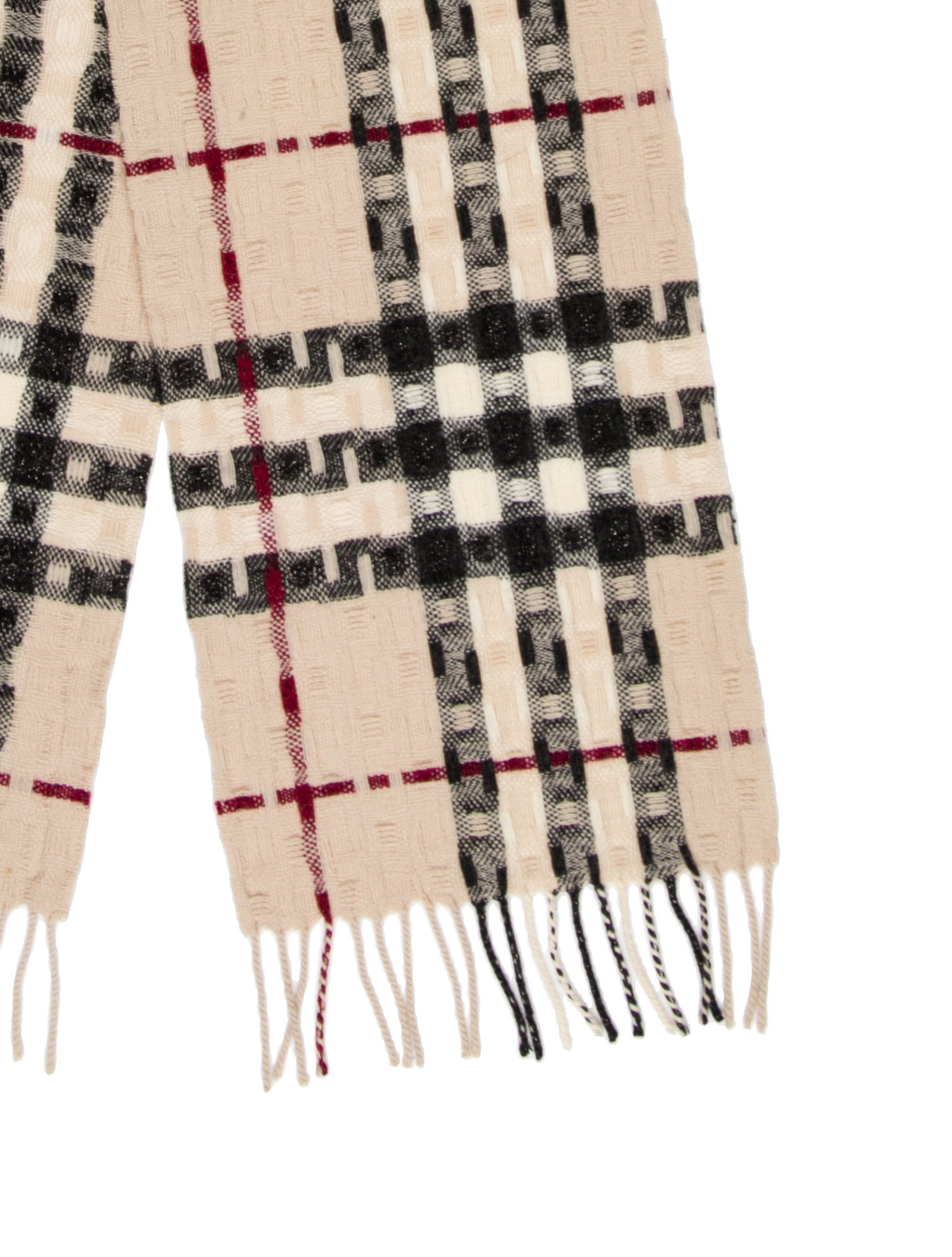 Burberry Merino Wool Exploded Check Pattern Scarf