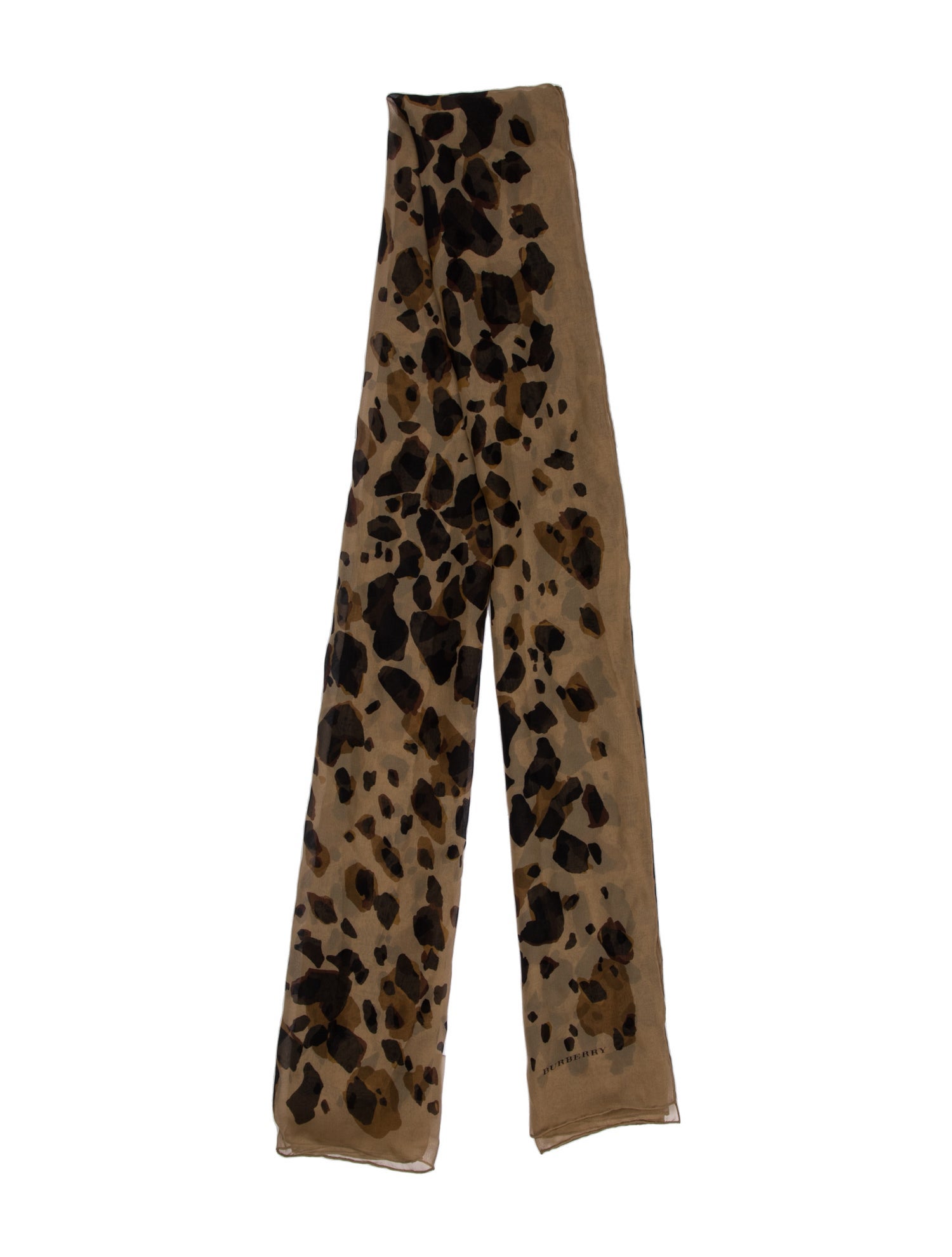 Burberry Silk Animal Print Scarf