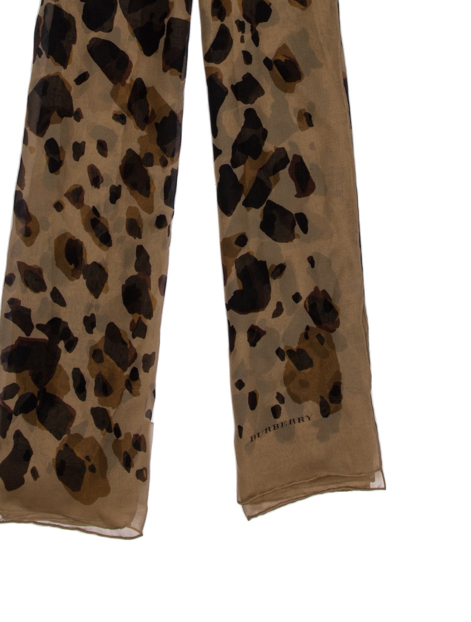 Burberry Silk Animal Print Scarf