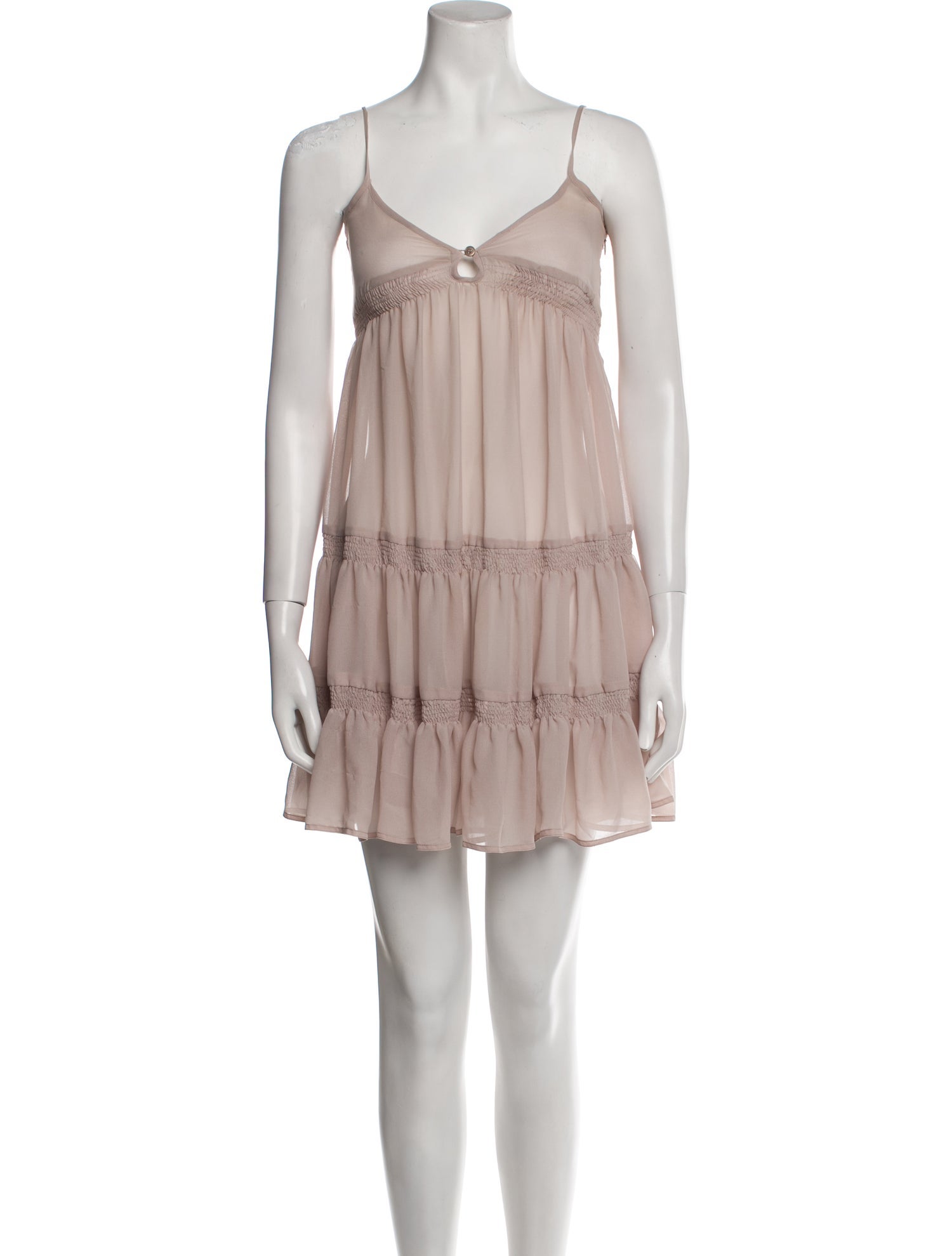 Burberry Body Ruffle Embellishment Nightgown