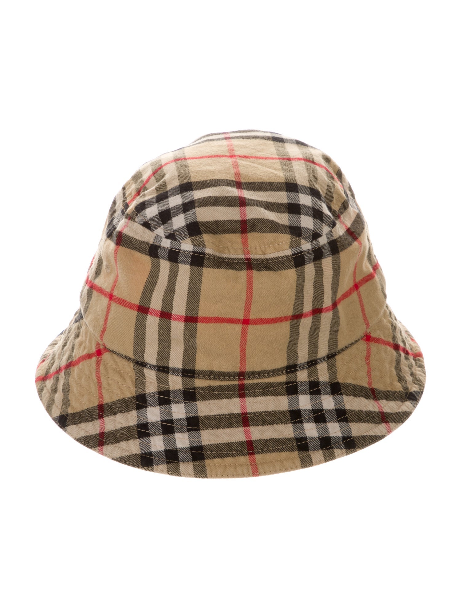Burberry Neutral Pattern Printed Cotton Bucket Hat