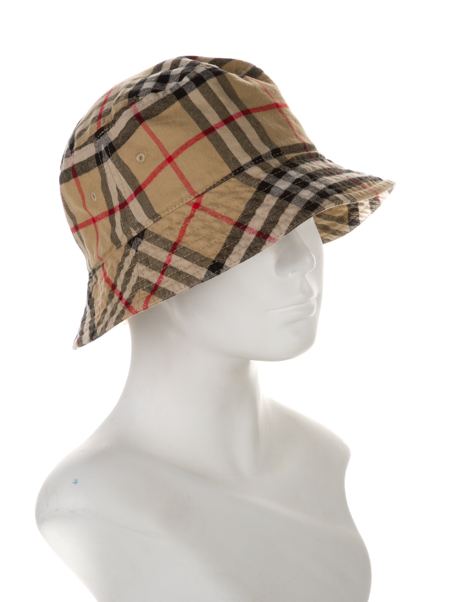 Burberry Neutral Pattern Printed Cotton Bucket Hat