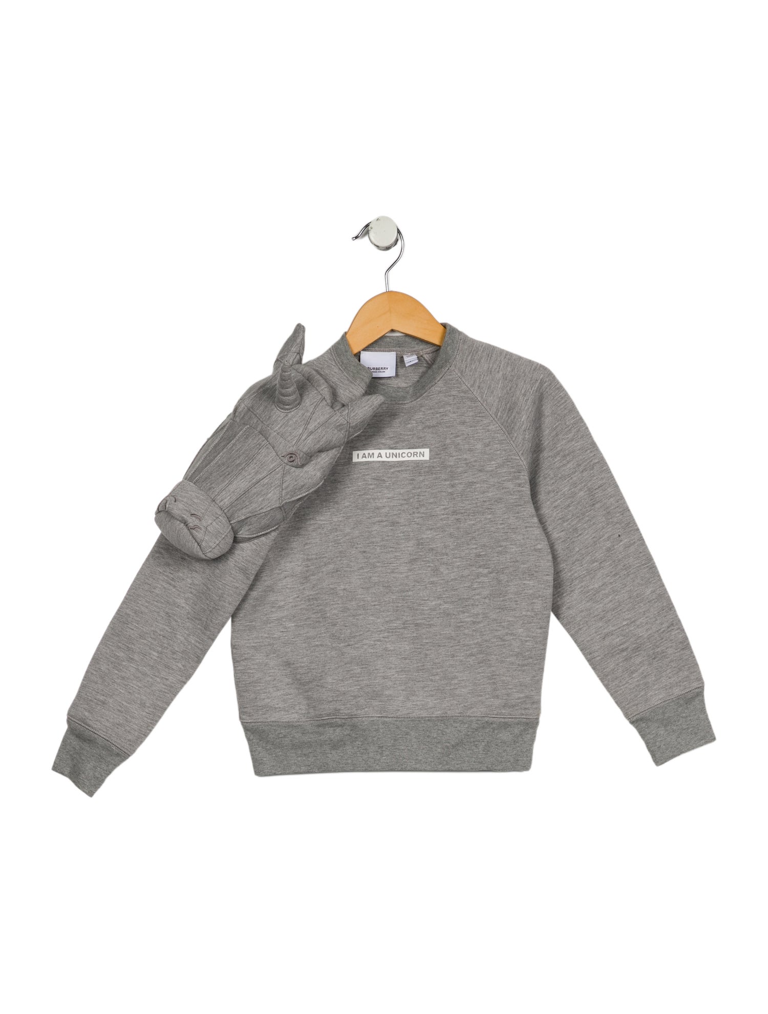 Burberry Kids' 3D Unicorn Crewneck Sweater