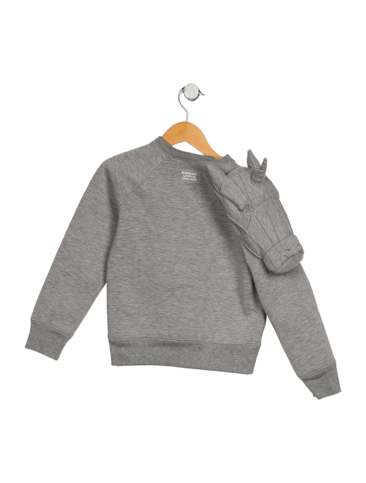 Burberry Kids' 3D Unicorn Crewneck Sweater