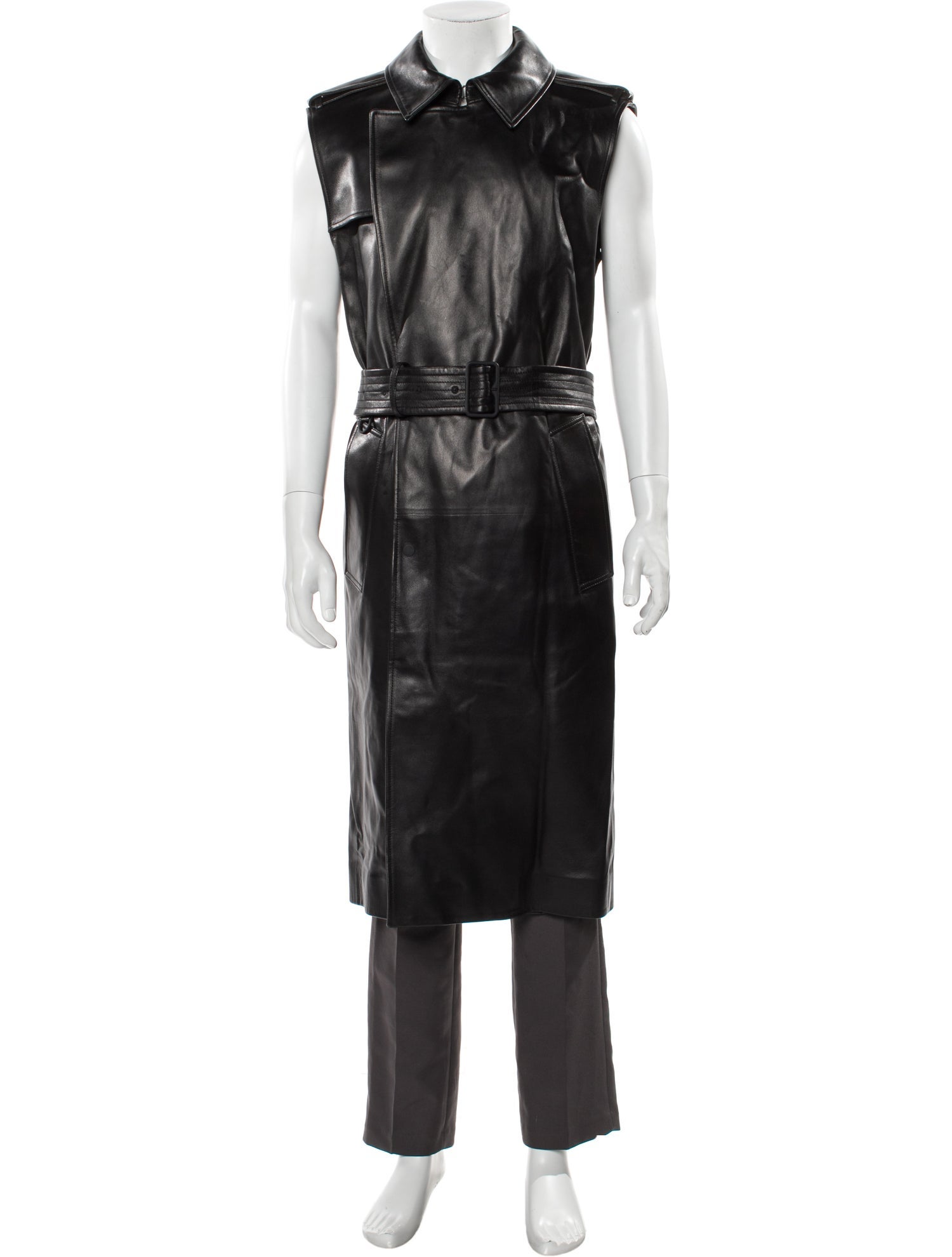 Burberry Lamb Leather Trench Coat