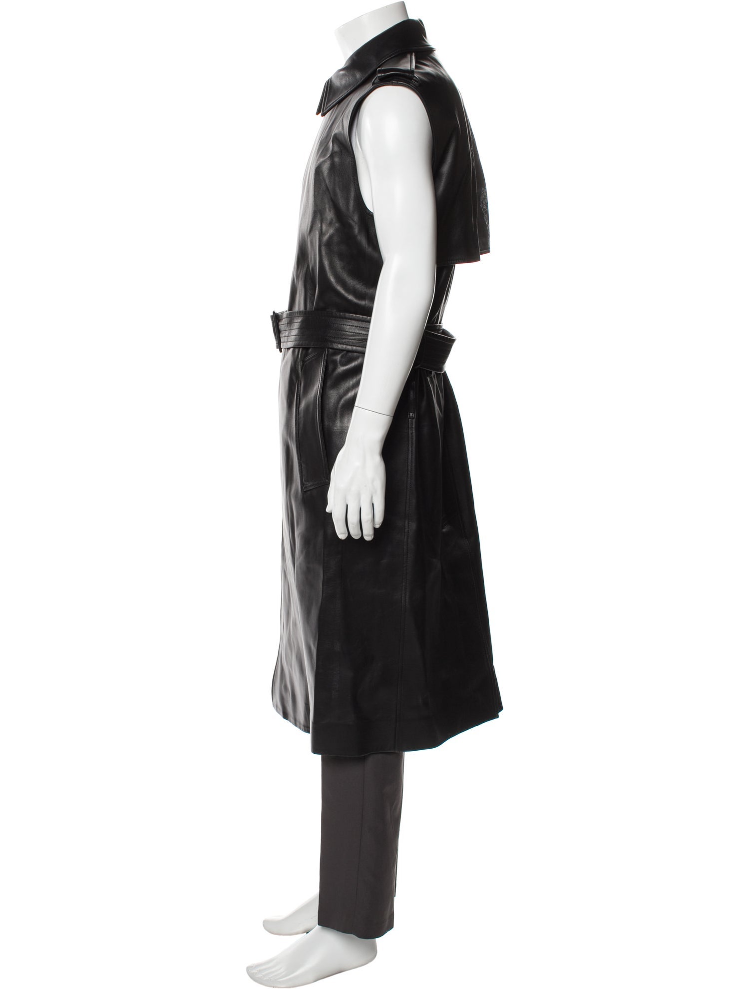 Burberry Lamb Leather Trench Coat