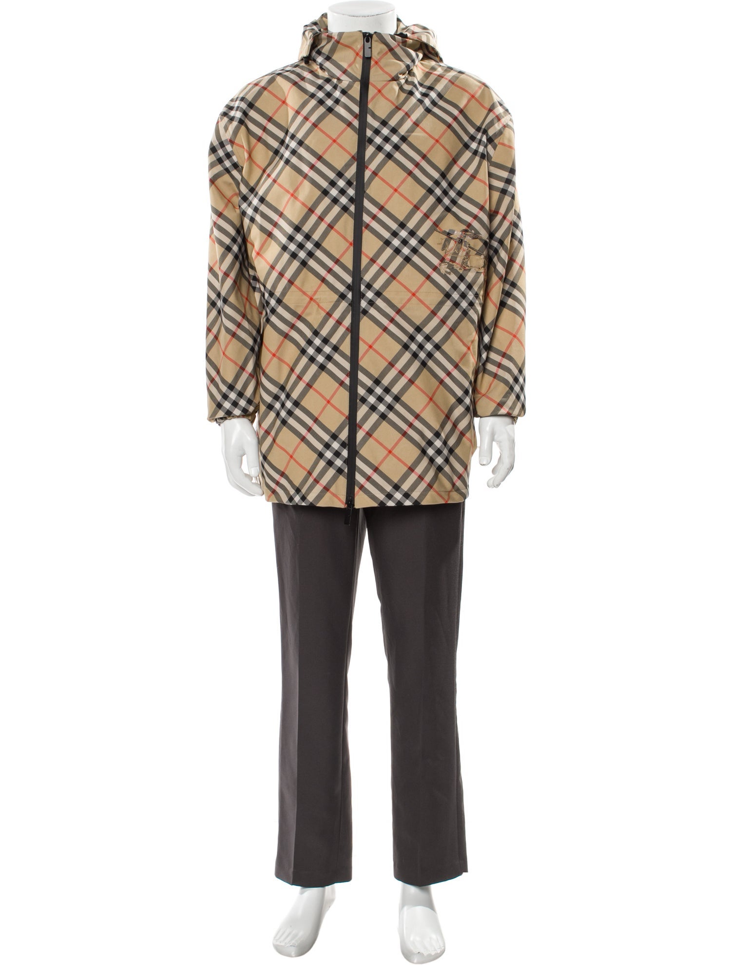 Burberry House Check Pattern Parka w/ Tags