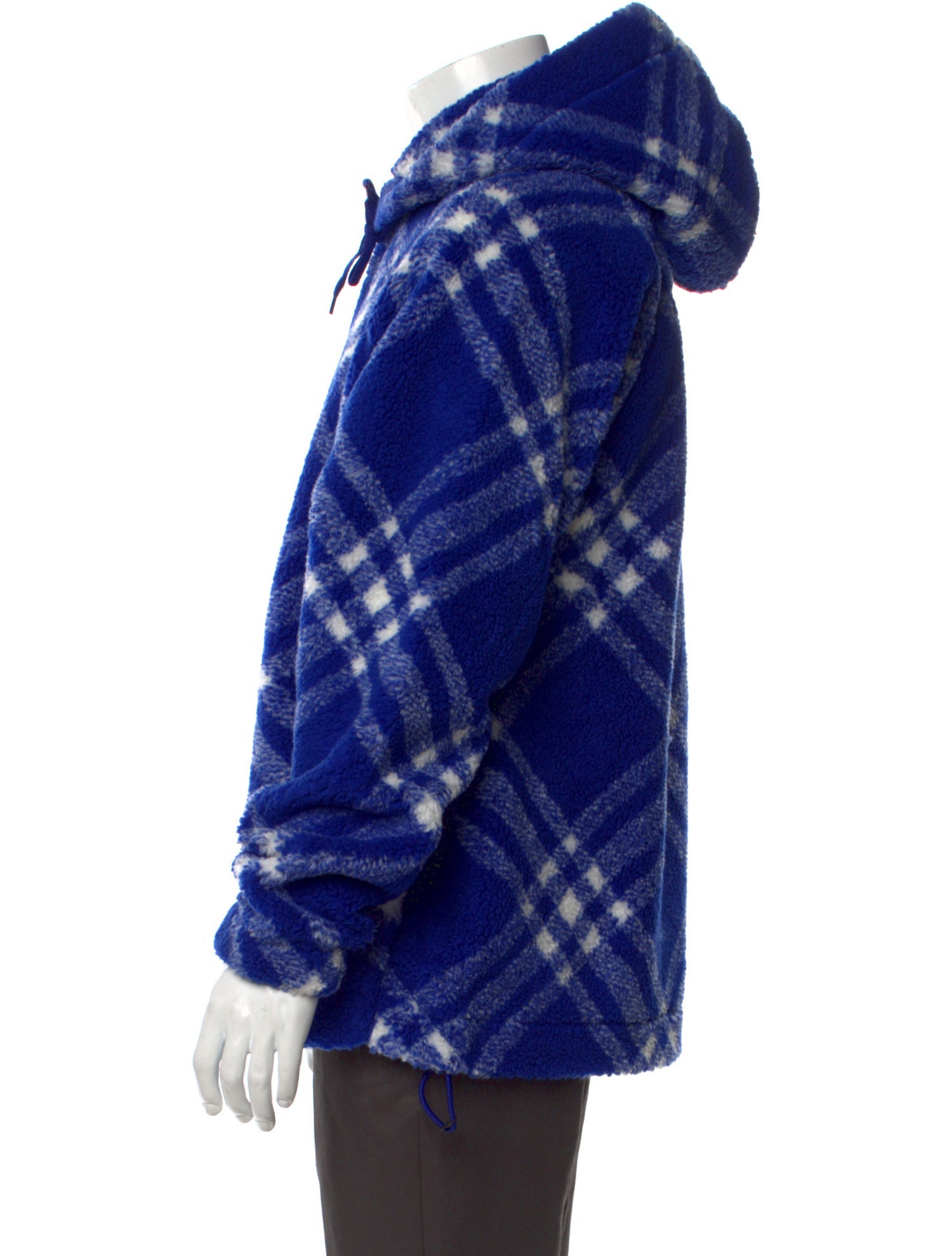 Burberry Plaid Print Crew Neck Hoodie