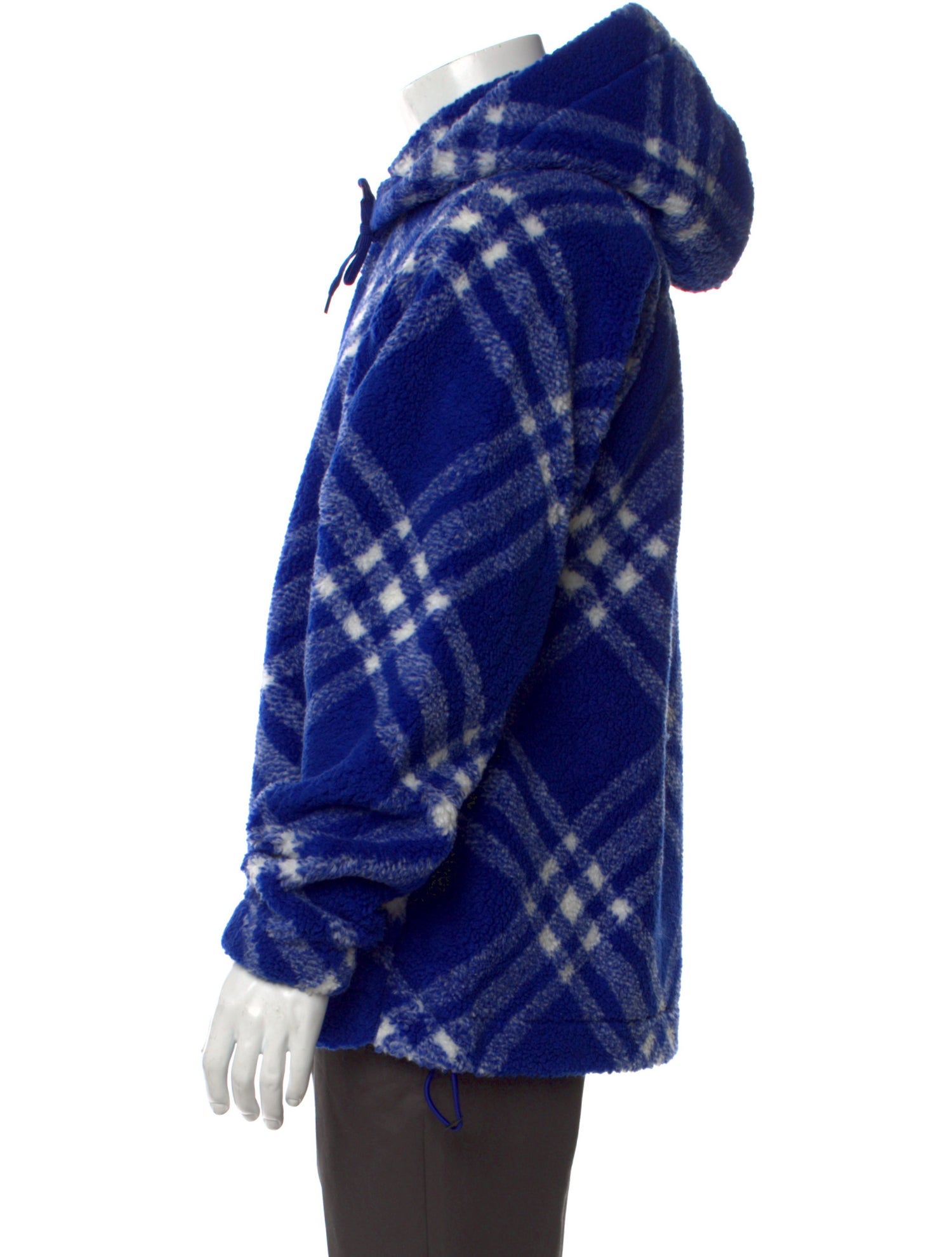 Burberry Plaid Print Crew Neck Hoodie w/ Tags