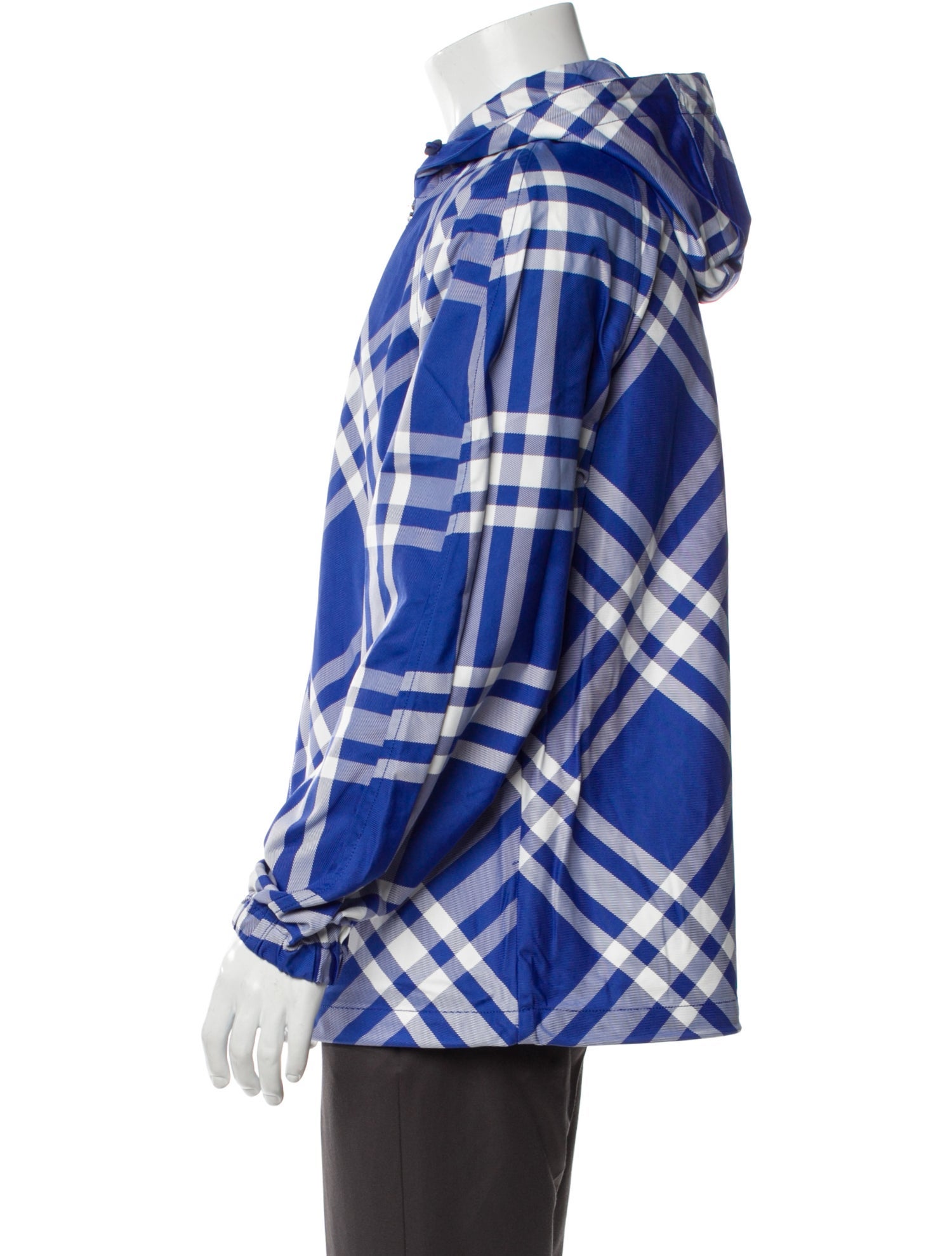 Burberry Plaid Print Windbreaker