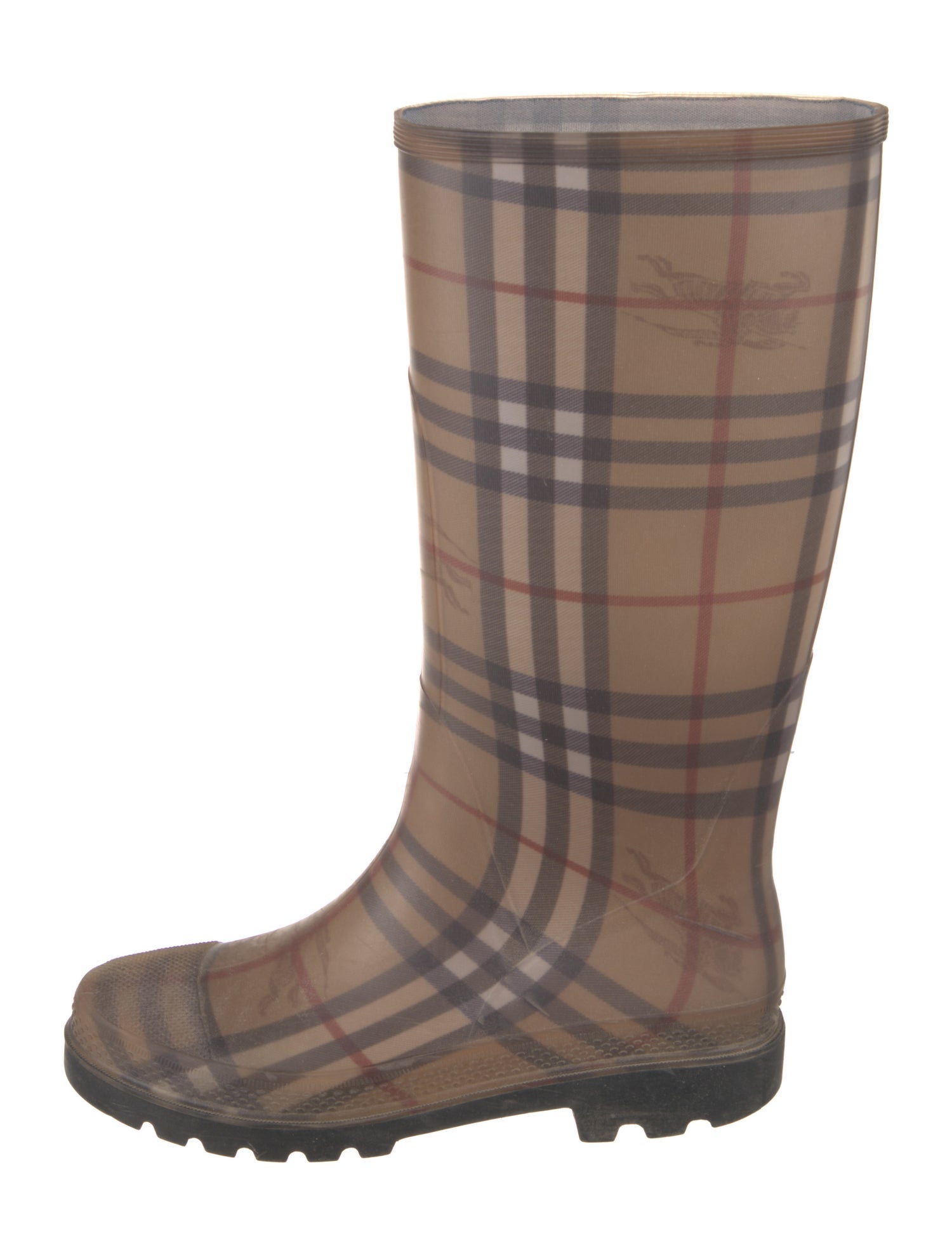 Burberry Rubber Printed Rain Boots
