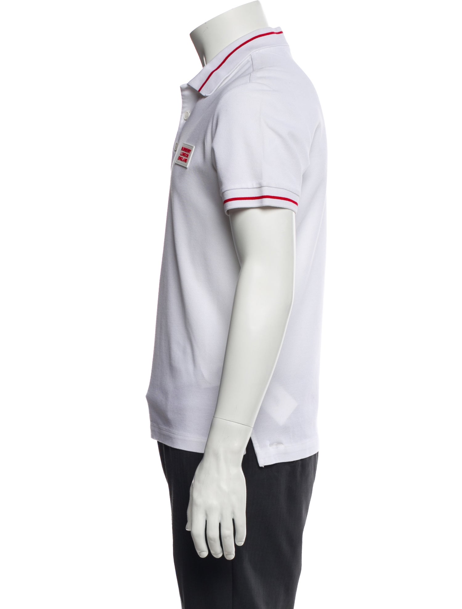 Burberry Striped Collar Polo Shirt