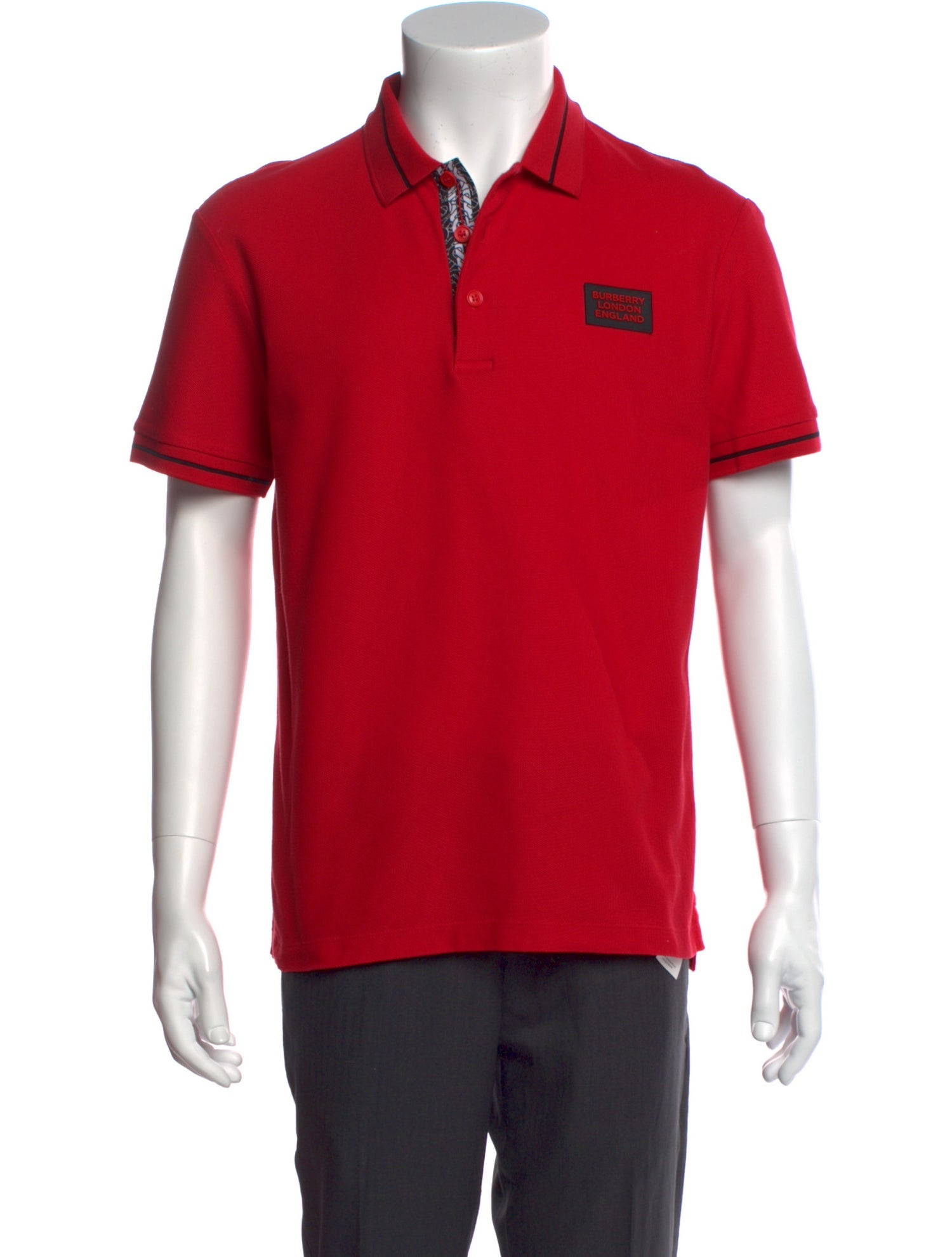 Burberry Crew Neck Short Sleeve Polo Shirt