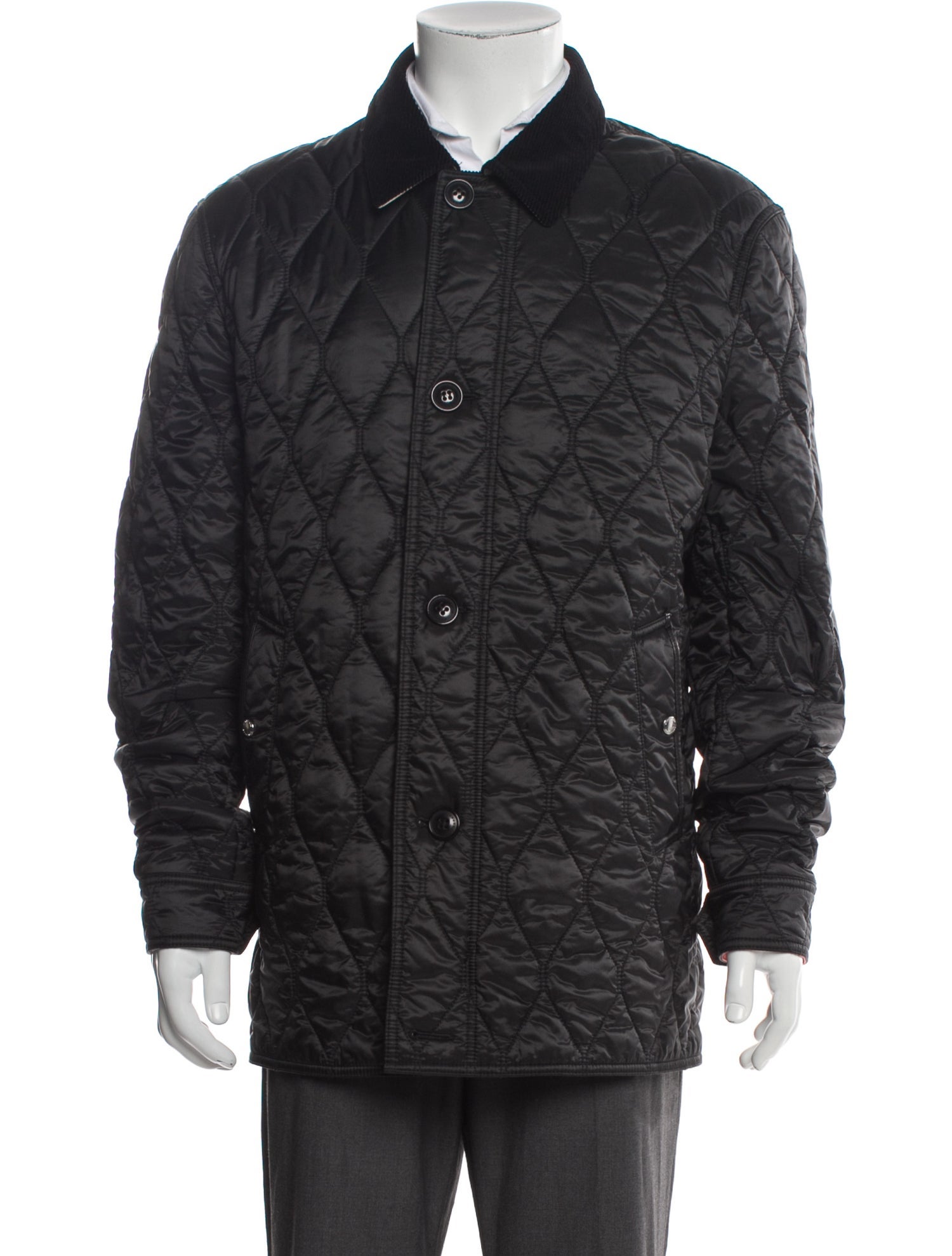 Burberry Gransworth House Check Pattern Puffer Coat