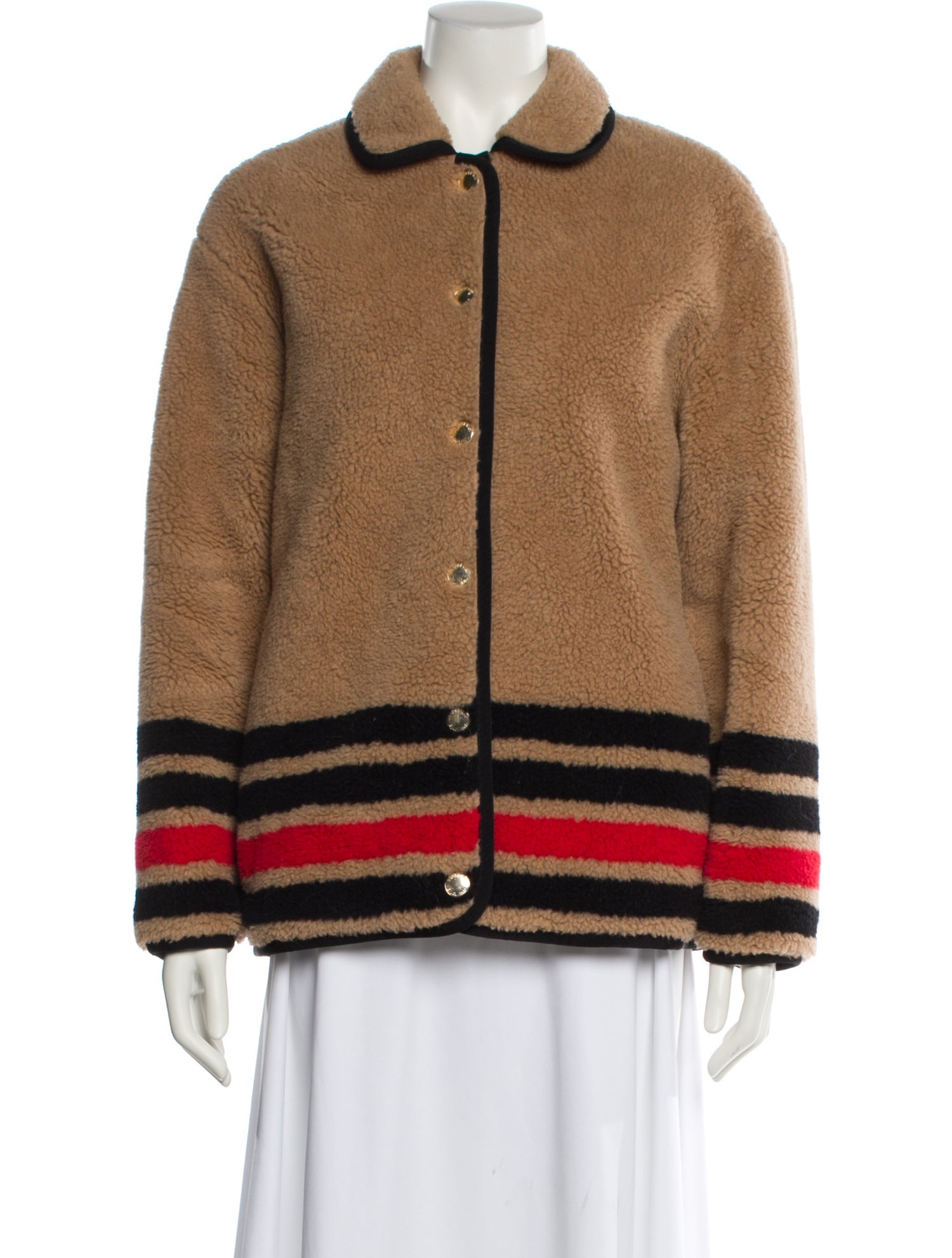 Burberry Wool Striped Coat