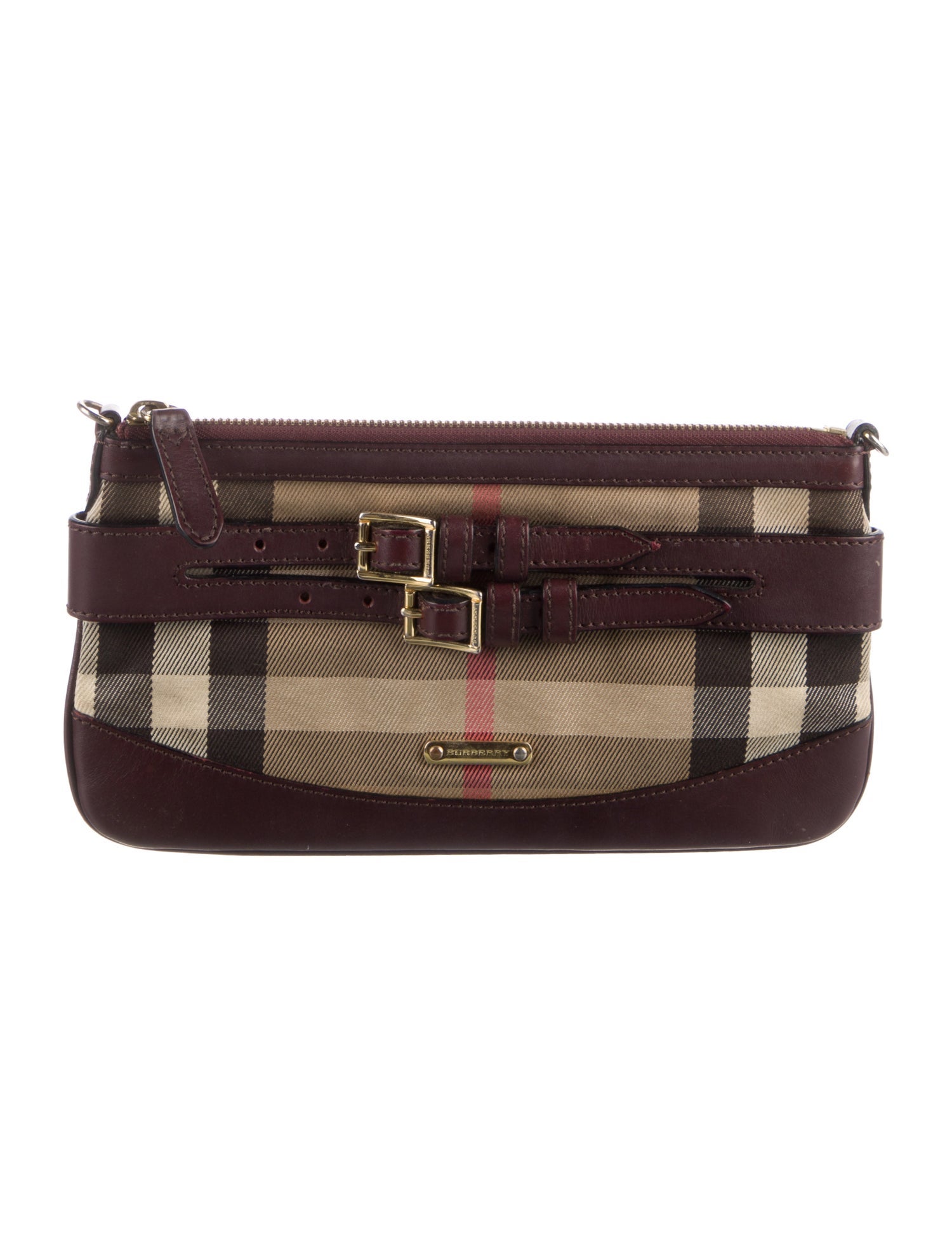 Burberry Plaid Print Wallet