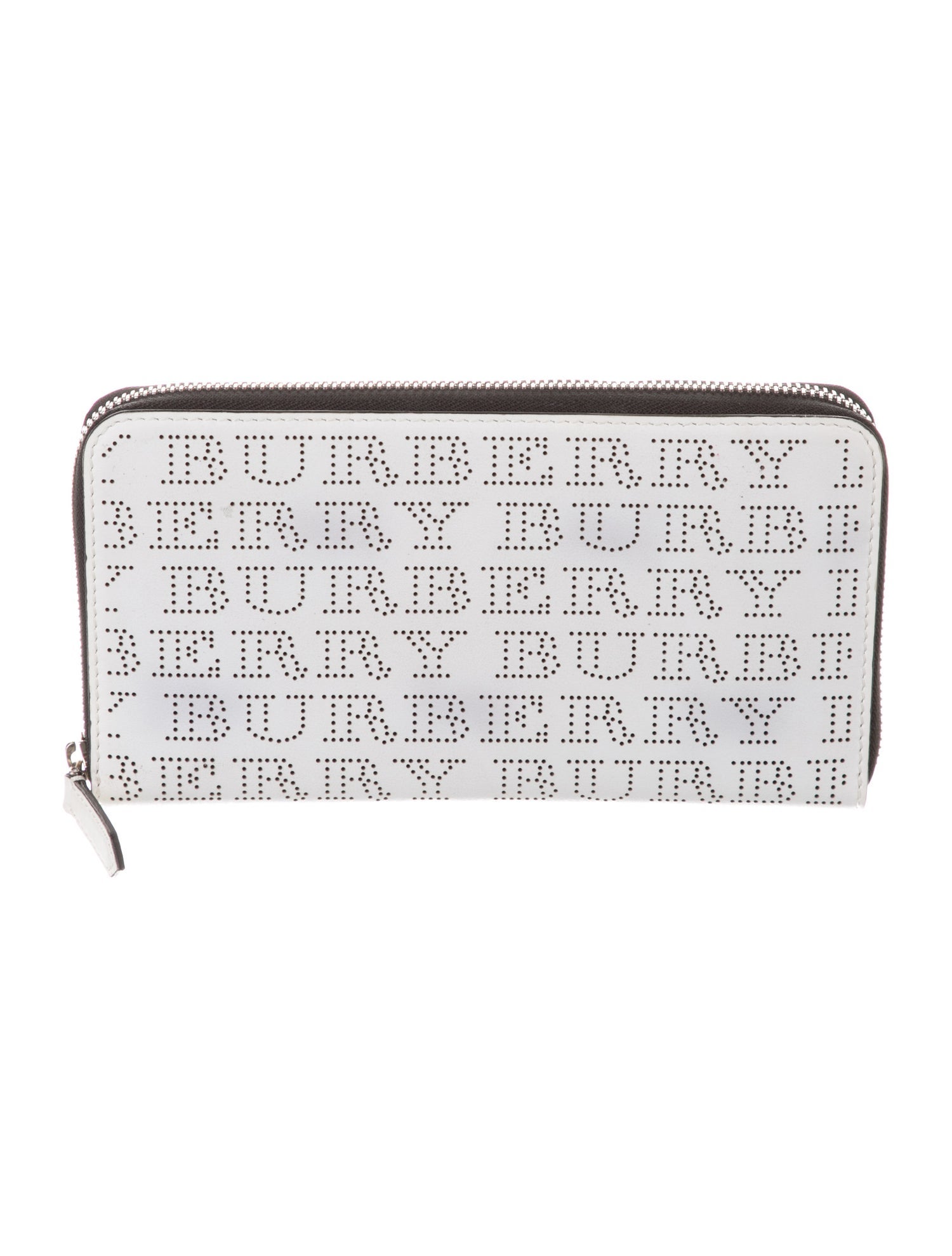 Burberry Leather Printed Continental Wallet