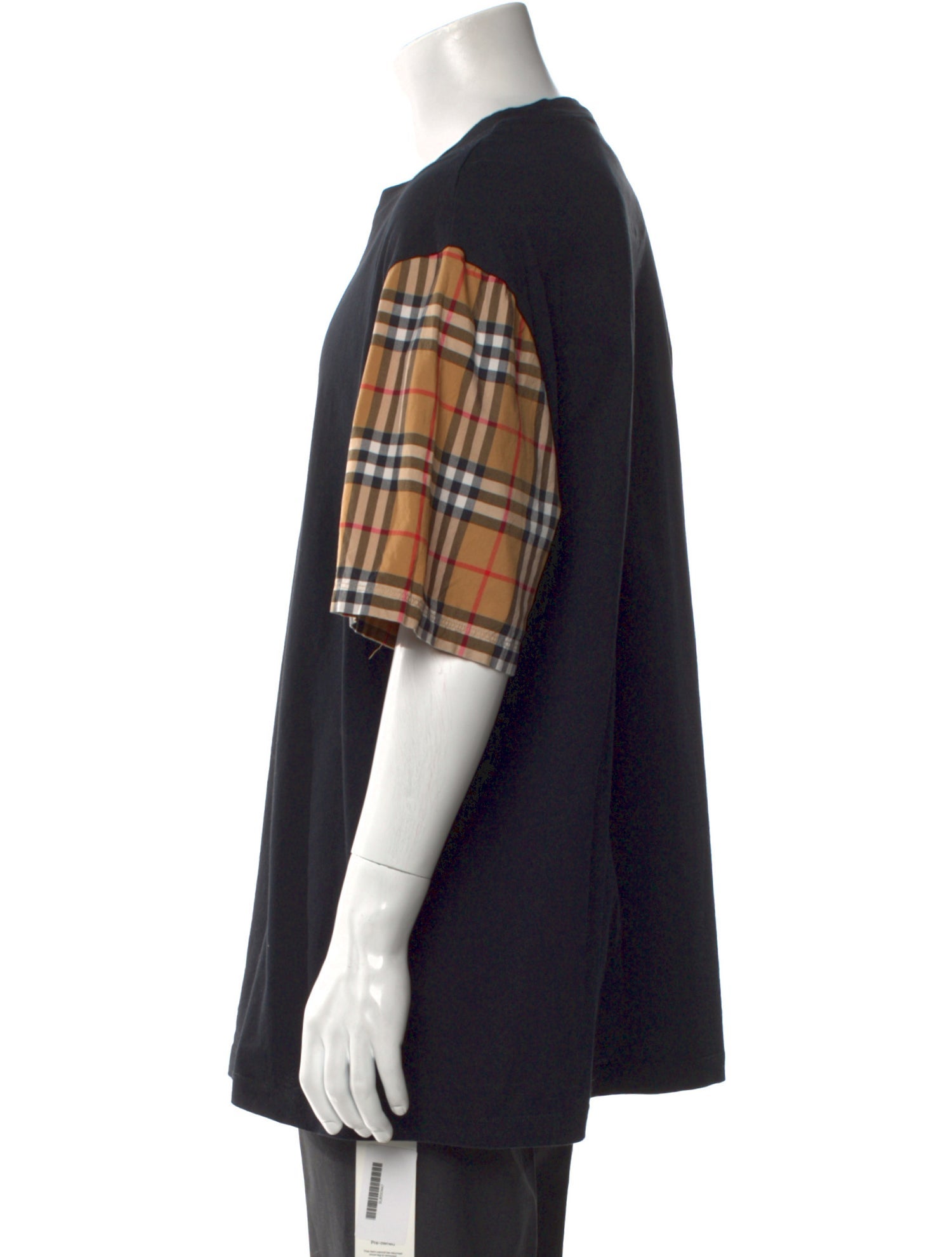 Burberry Nova Check Pattern Crew Neck T-Shirt