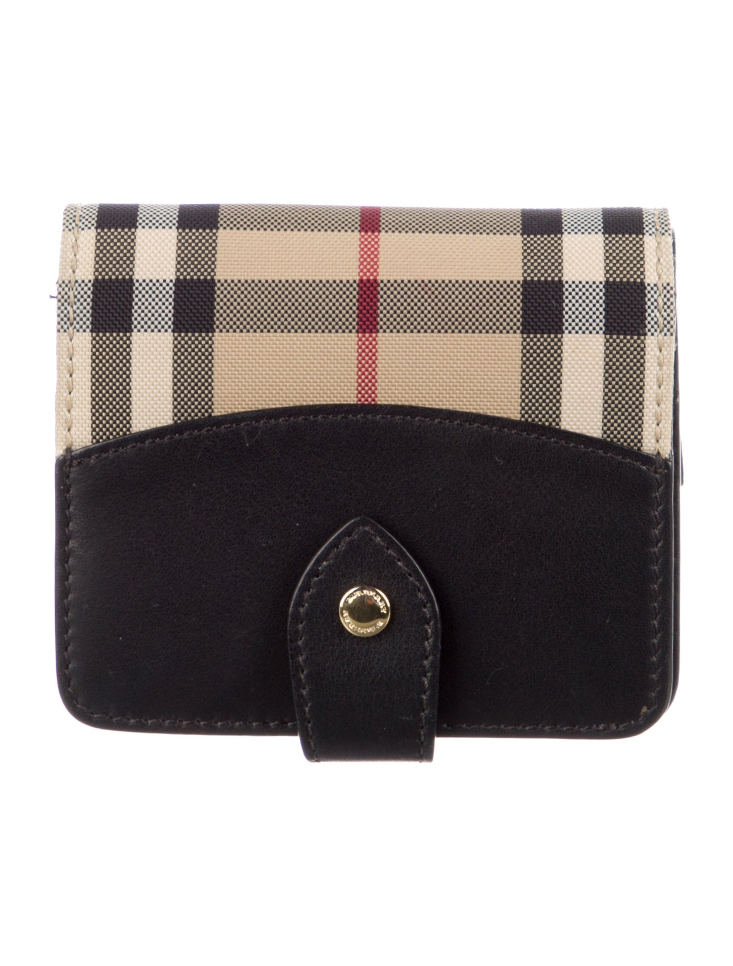 Burberry Leather Printed French Purse