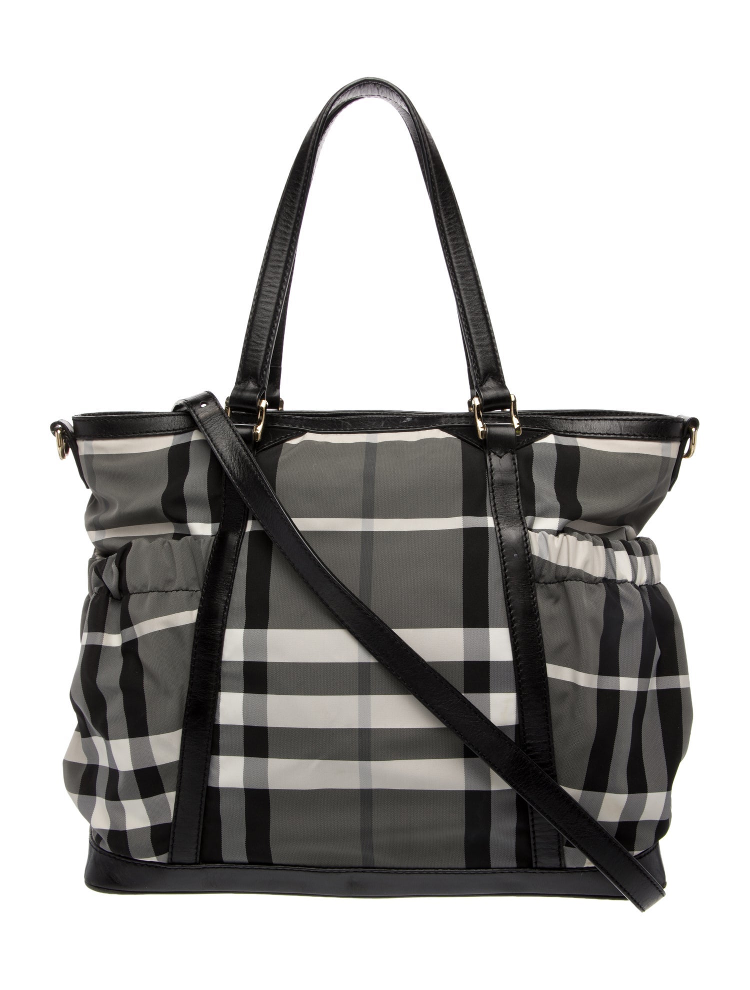 Burberry Nylon Beat Check Print Diaper Bag
