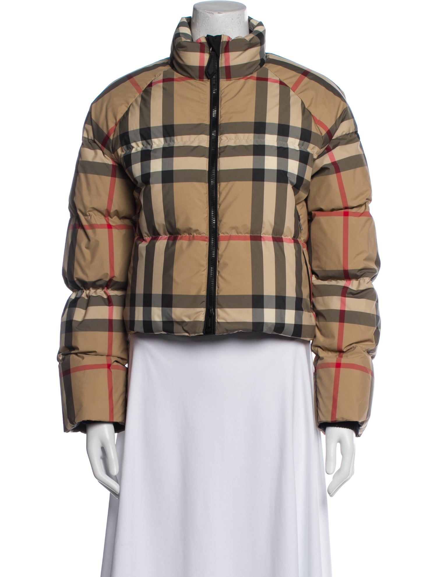 Burberry Plaid Print Jacket