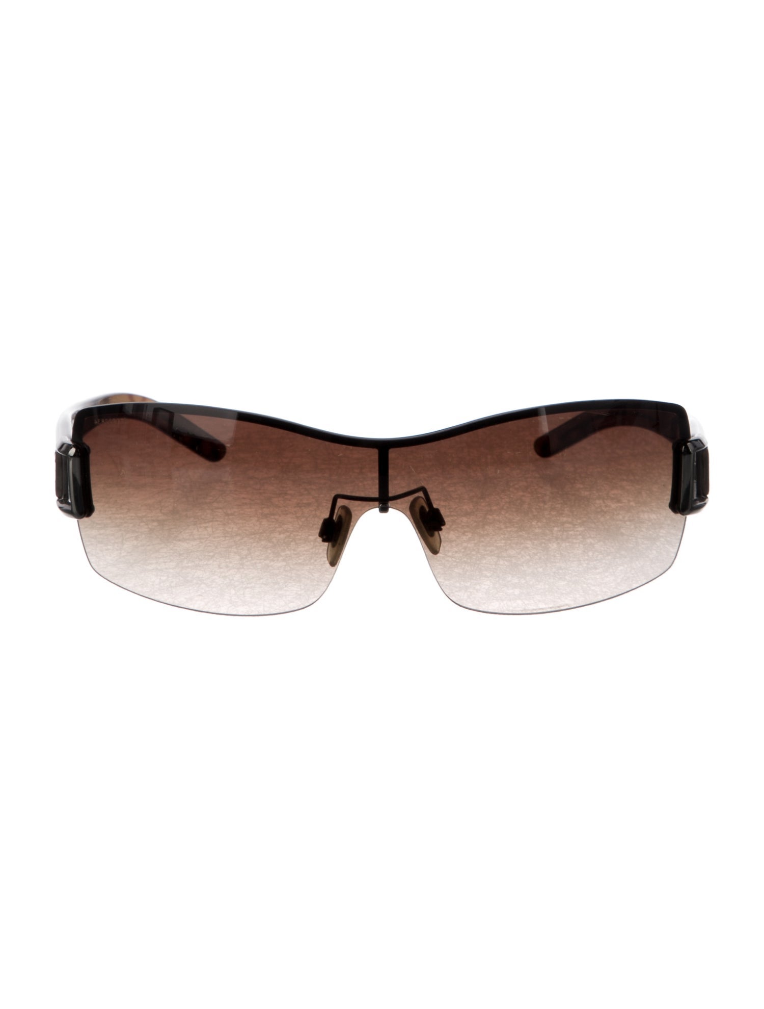 Burberry Nova Check Pattern Shield Sunglasses