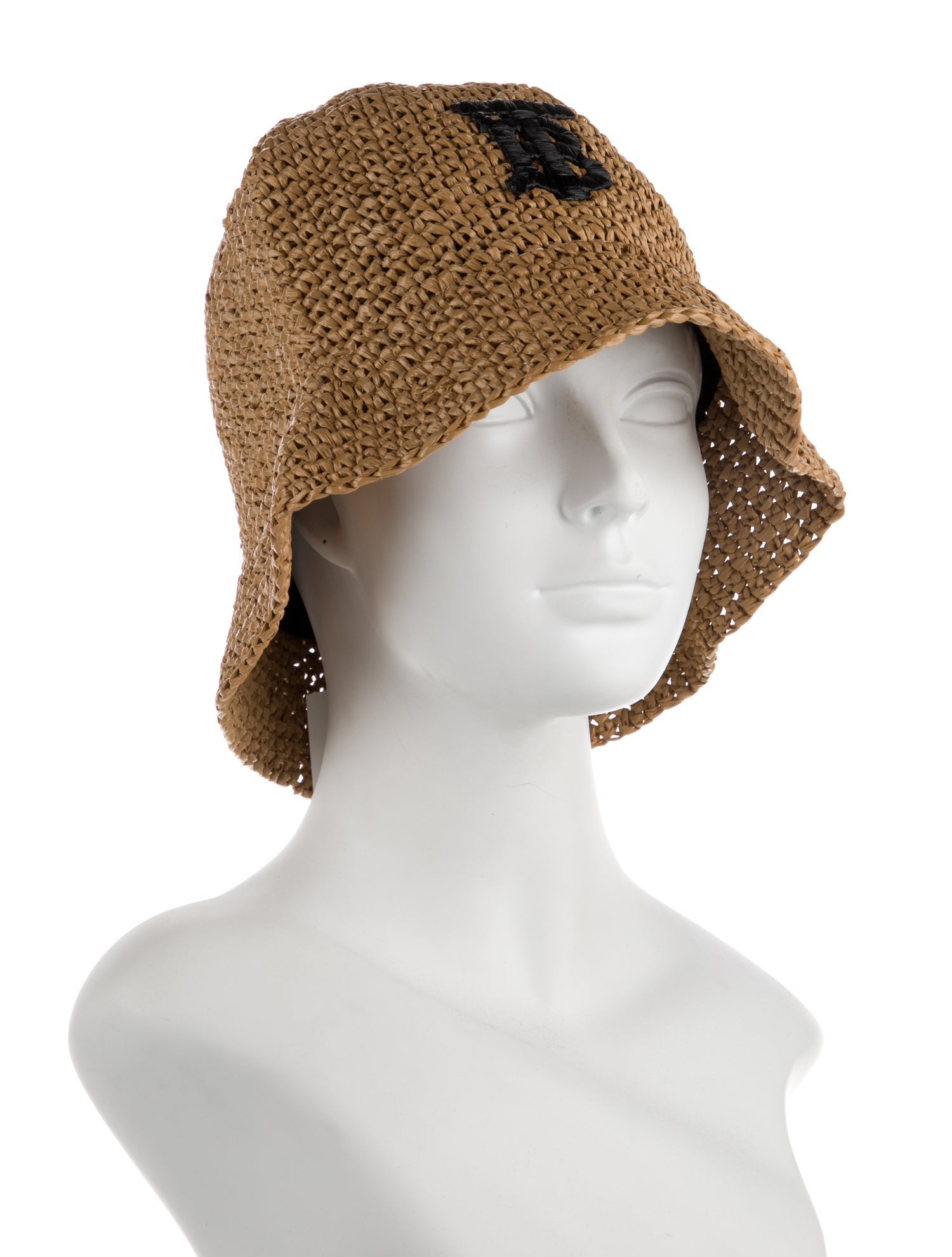 Burberry Synthetic-Blend Woven TB Logo Bucket Hat