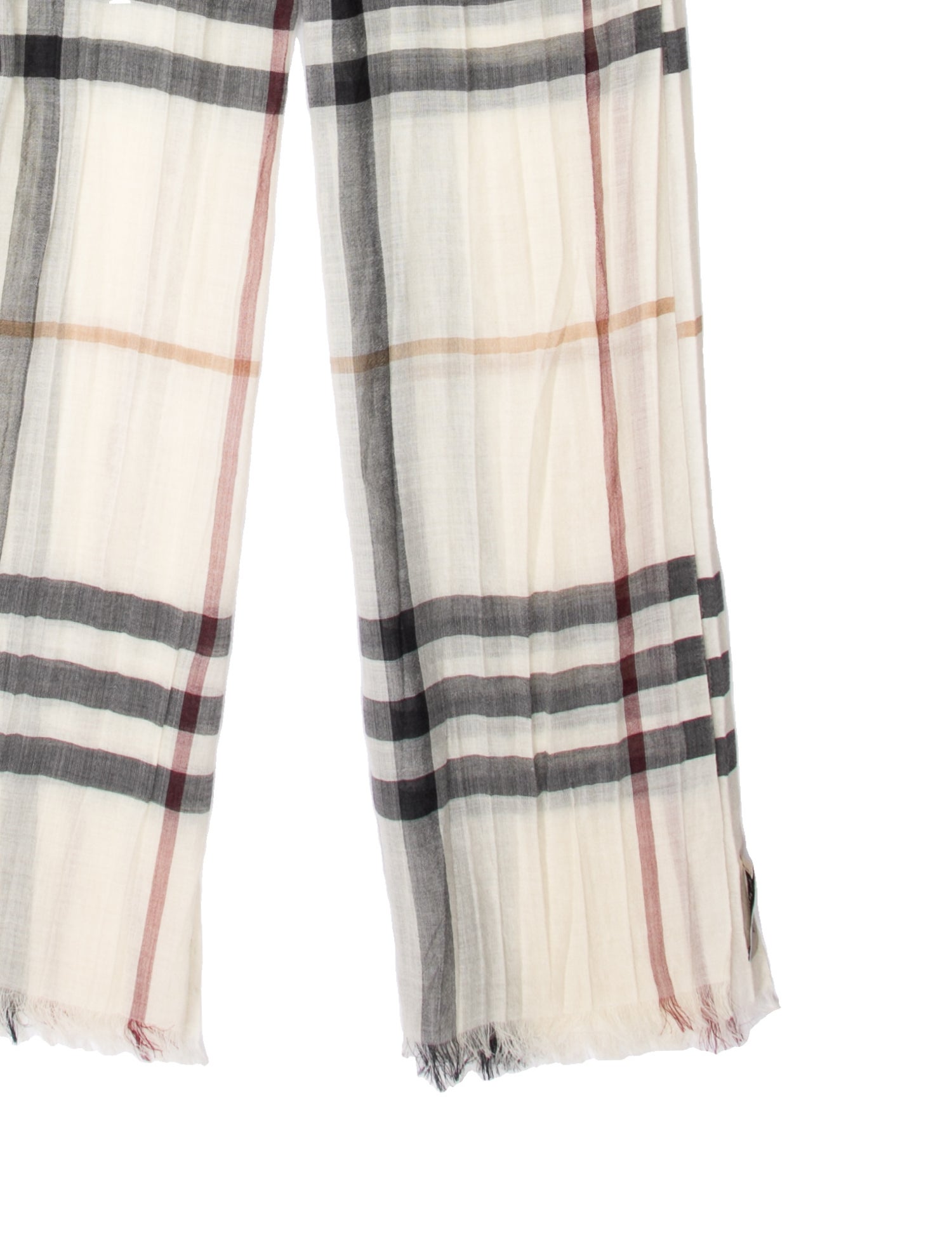 Burberry Giant Check Striped Scarf