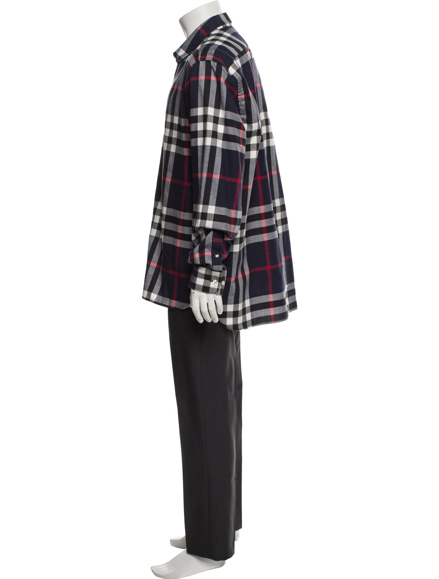 Burberry House Check Pattern Long Sleeve Shirt